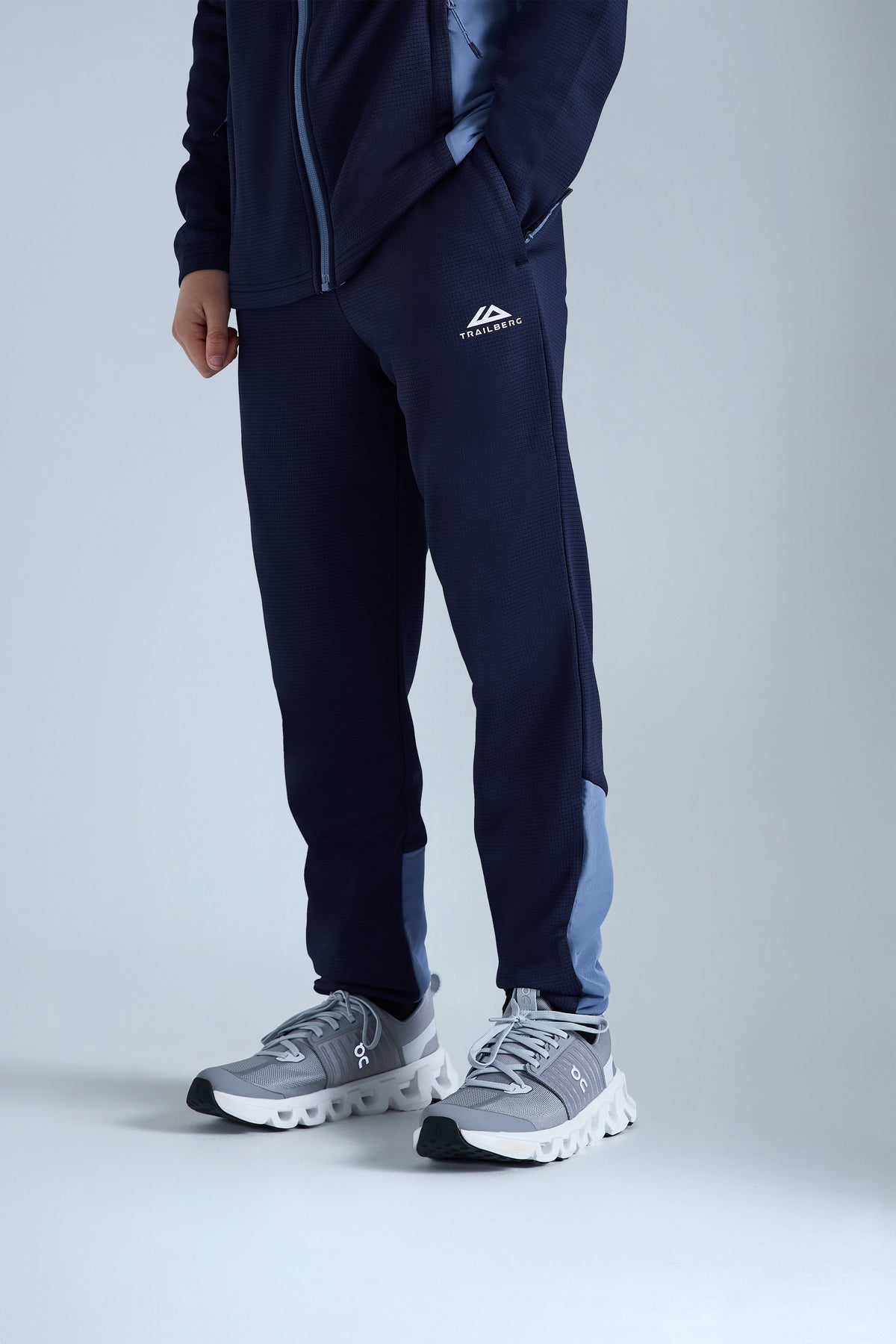 Ice Gridded Fleece Pant Blue Blue Essence