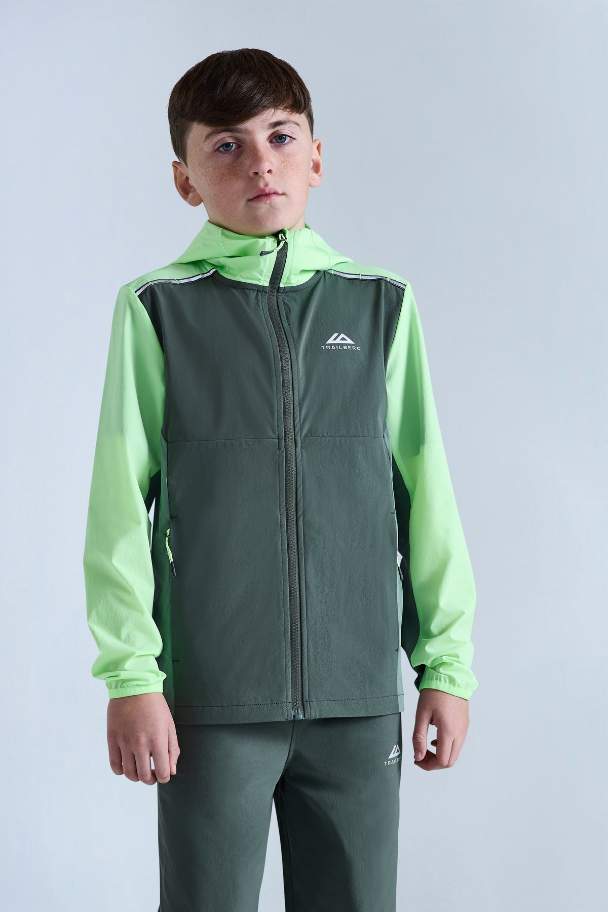 Triathlon 2.0 Hood Dark Fern Tidal Green Neon Lime