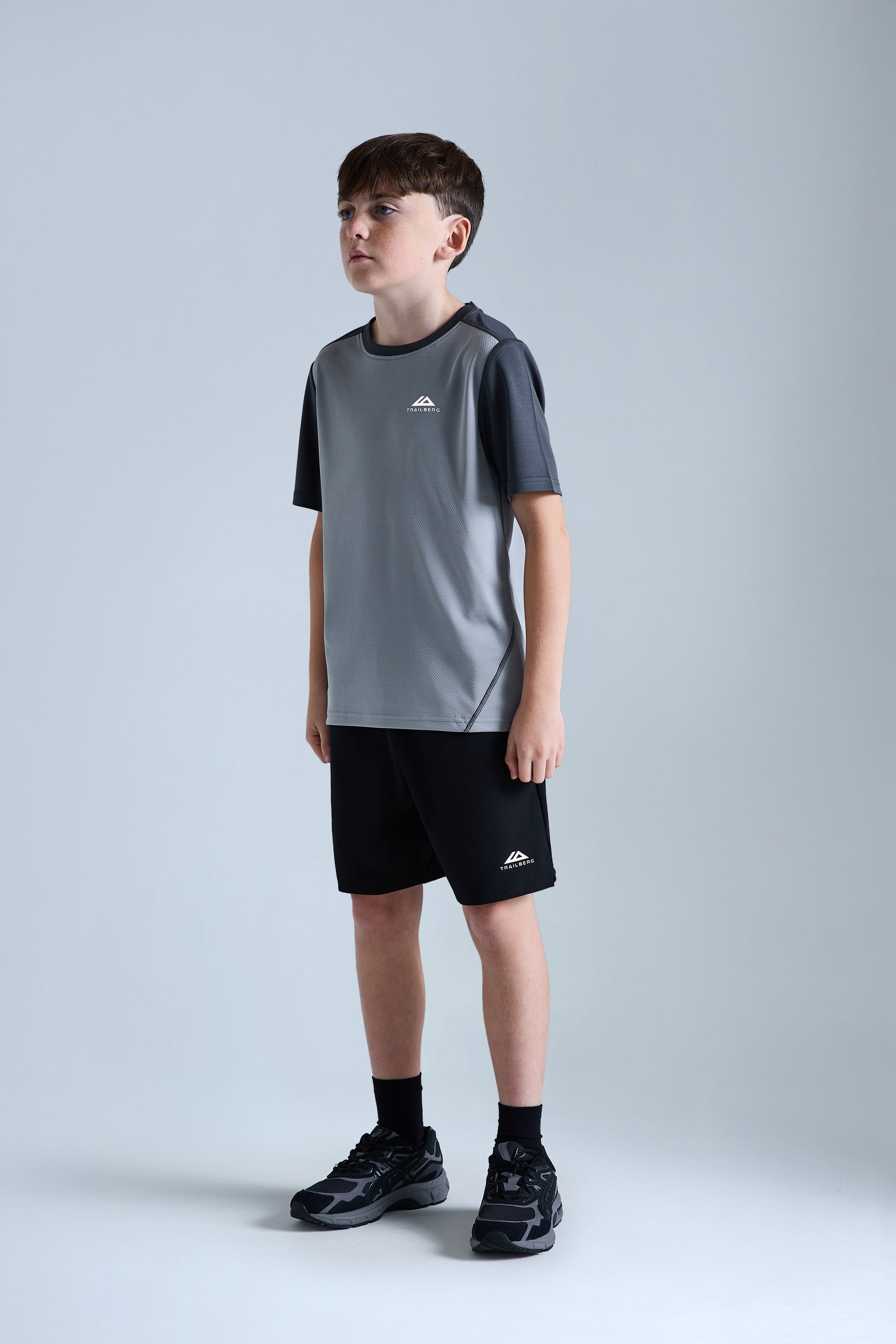 Boys Essentials Tee - Moon Grey/Iron Grey