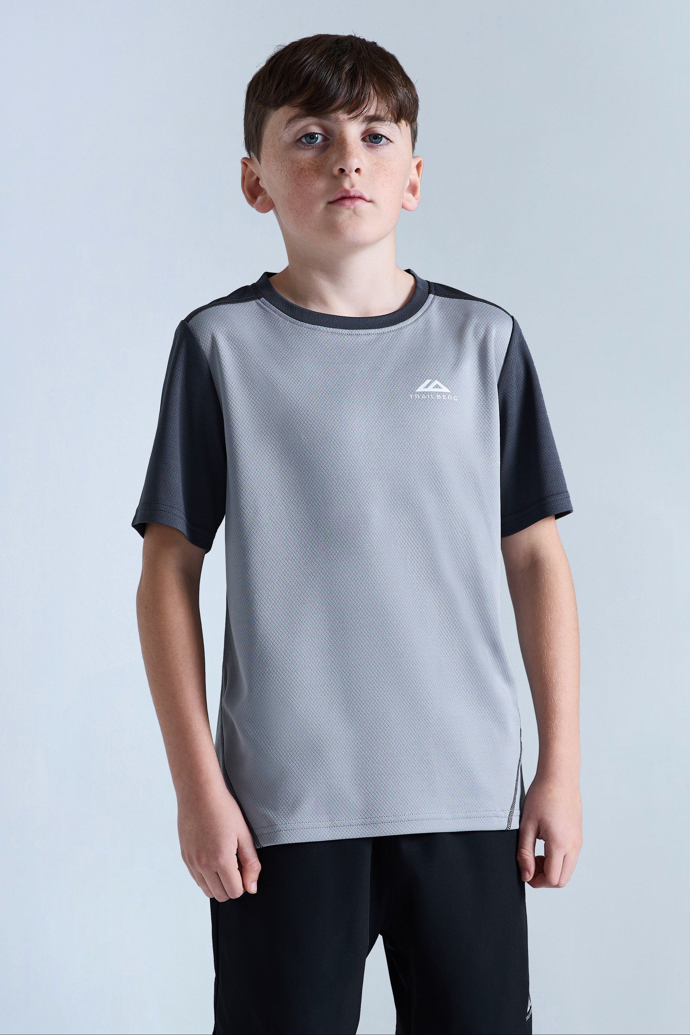 Boys Essentials Tee - Moon Grey/Iron Grey
