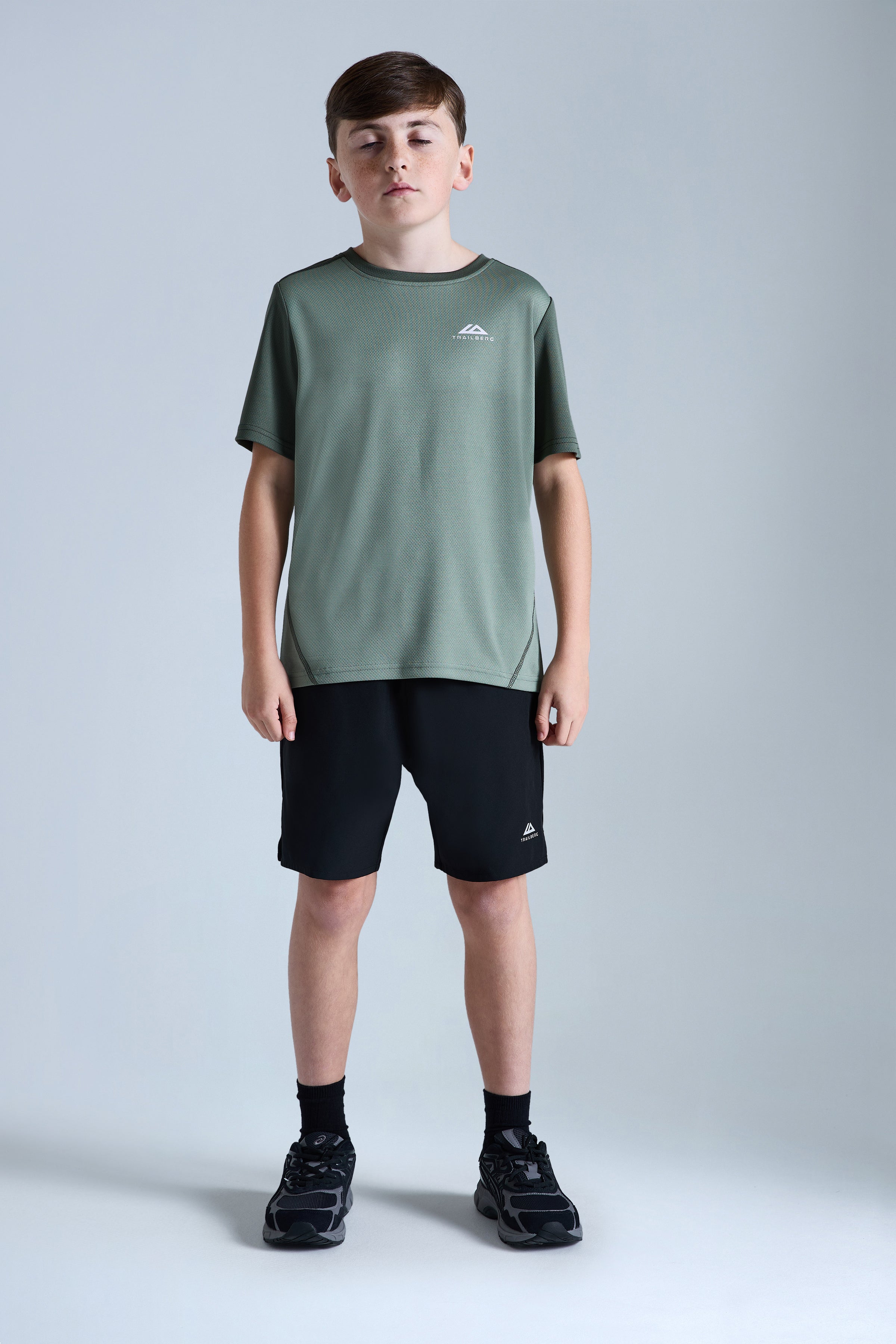 Boys Essentials Tee - Tidal Green/Dark Fern