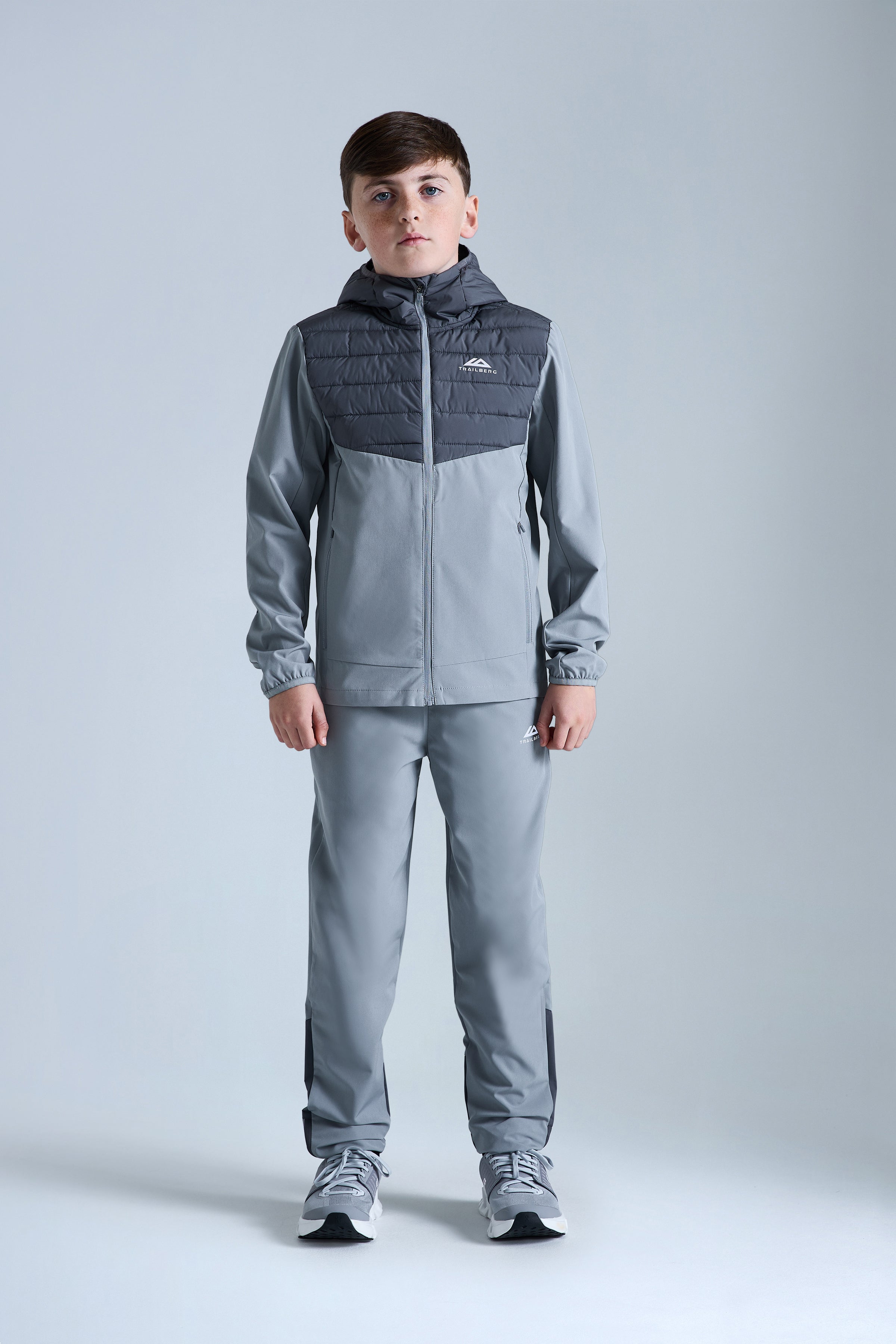 Boys Dune Hybrid Jacket - Moon Grey/Iron Grey