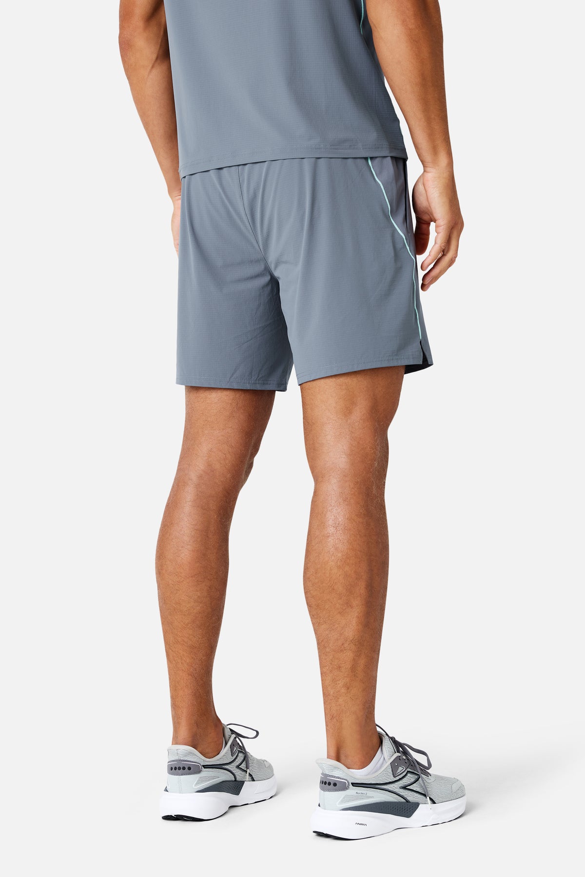 Momentum Short - Ash Grey/ Celeste