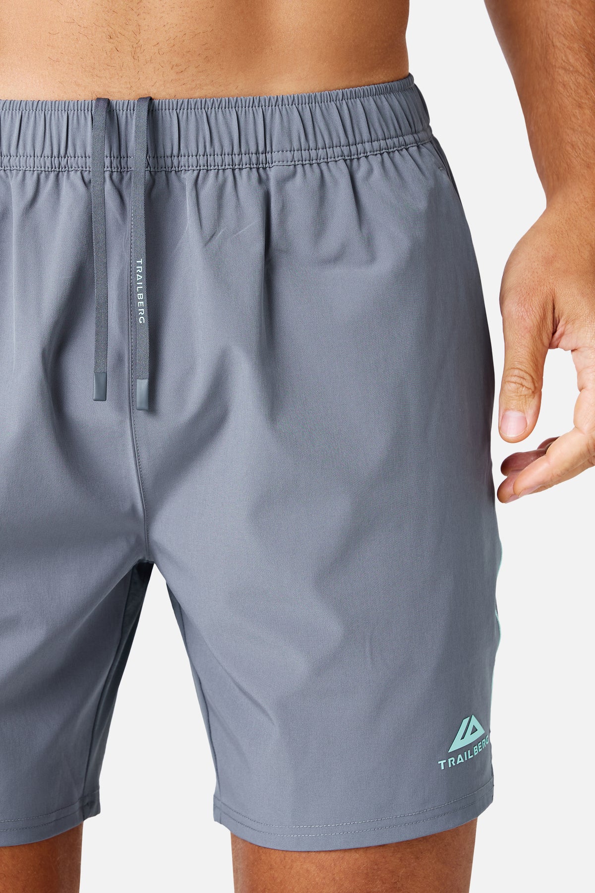 Momentum Short - Ash Grey/ Celeste