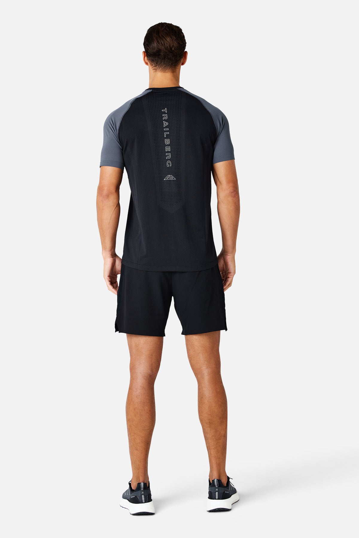 Rapid Dash Seamless Tee - Black/Volcano Grey
