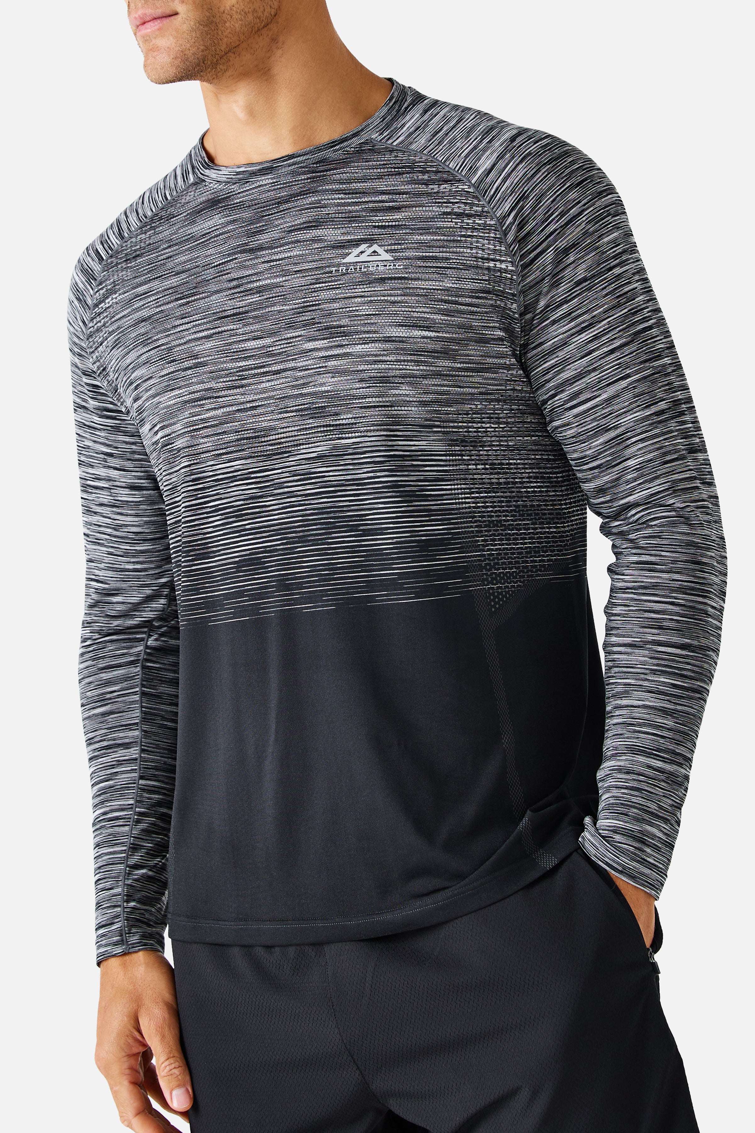 Arc Long Sleeve Twinset - Black/Moon Grey