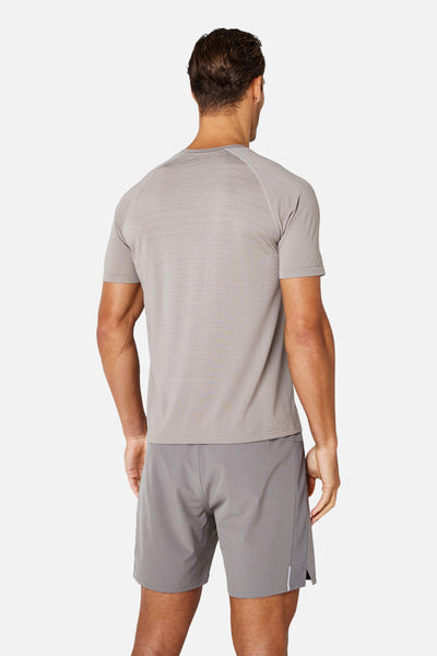 Form Seamless Tee - Pale Taupe/Dune White