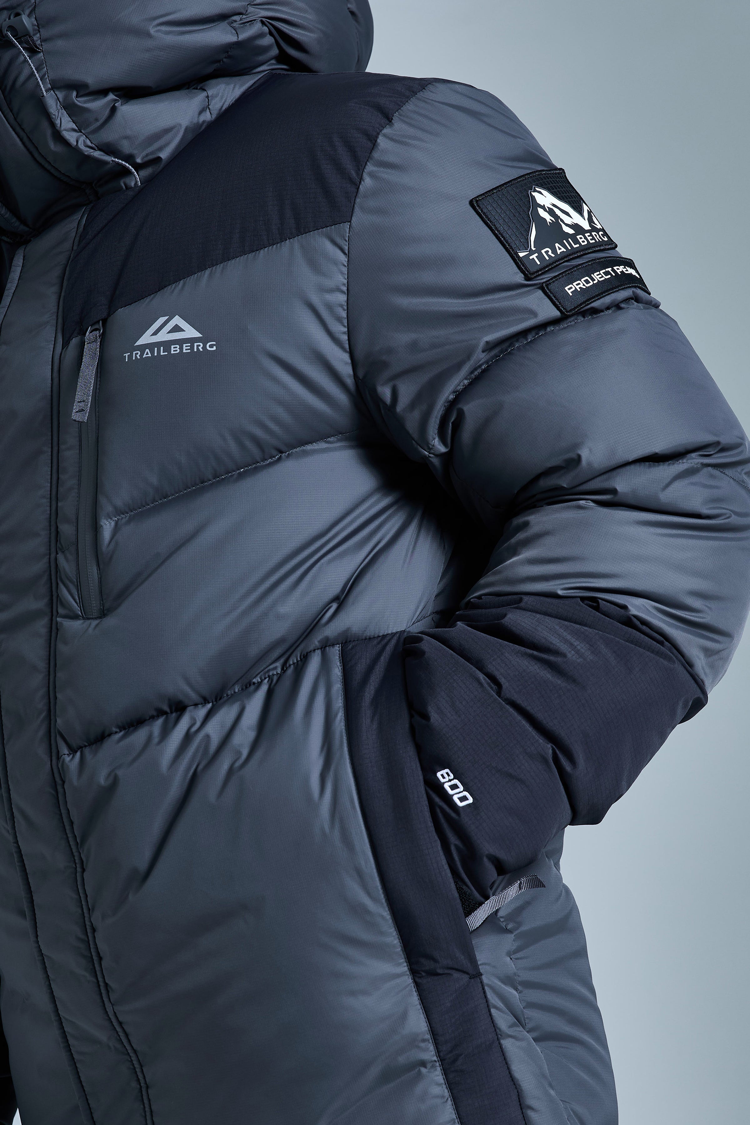 Everest 600F Down Jacket - Volcano Grey/Black