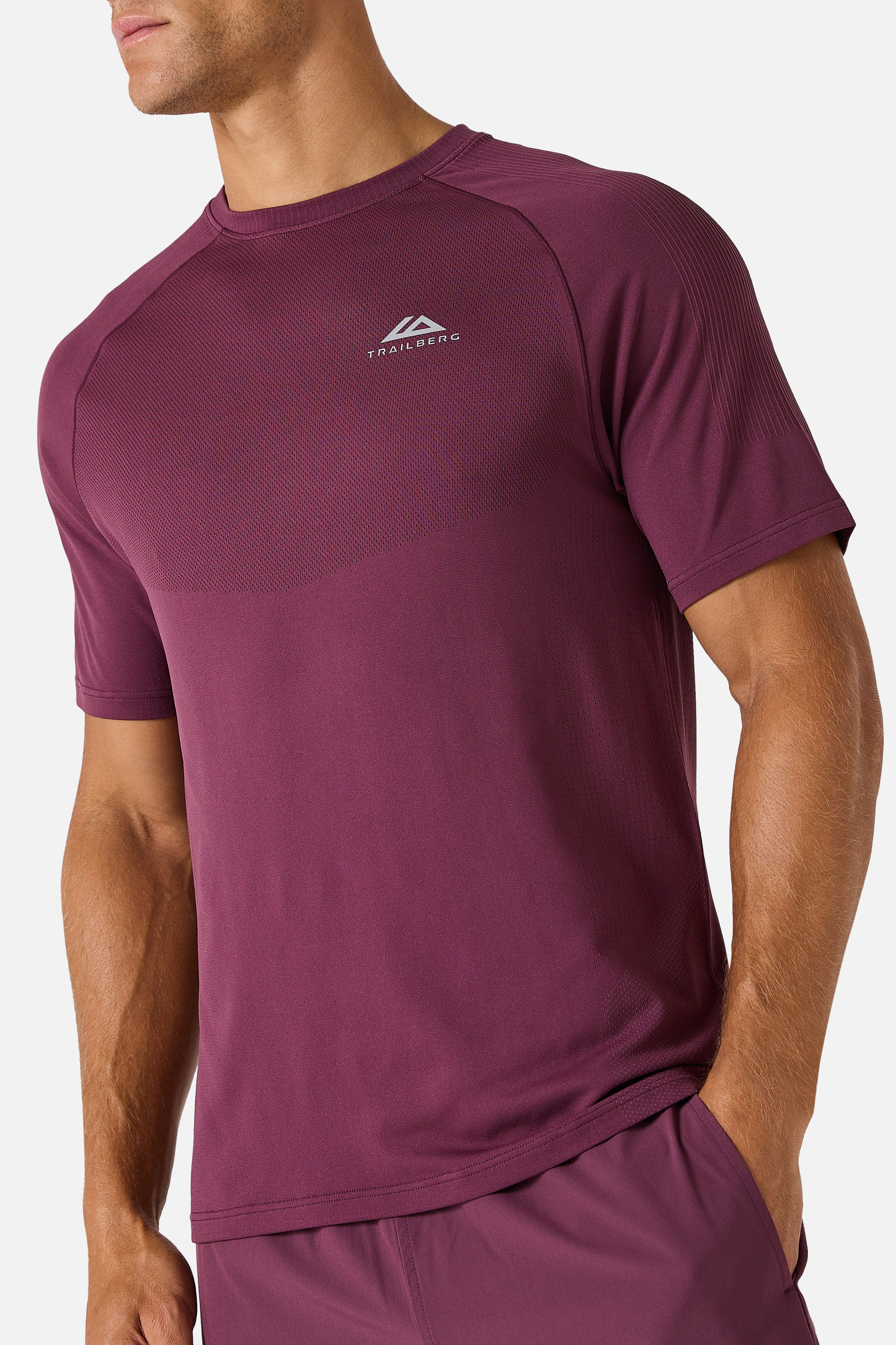 Driftline Seamless Tee - Deep Merlot