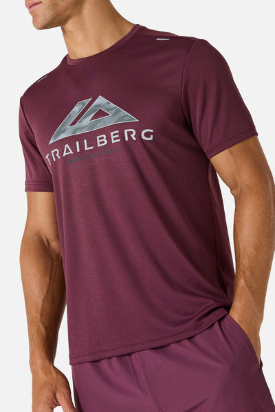 Blur Large Logo Tee - Deep Merlot