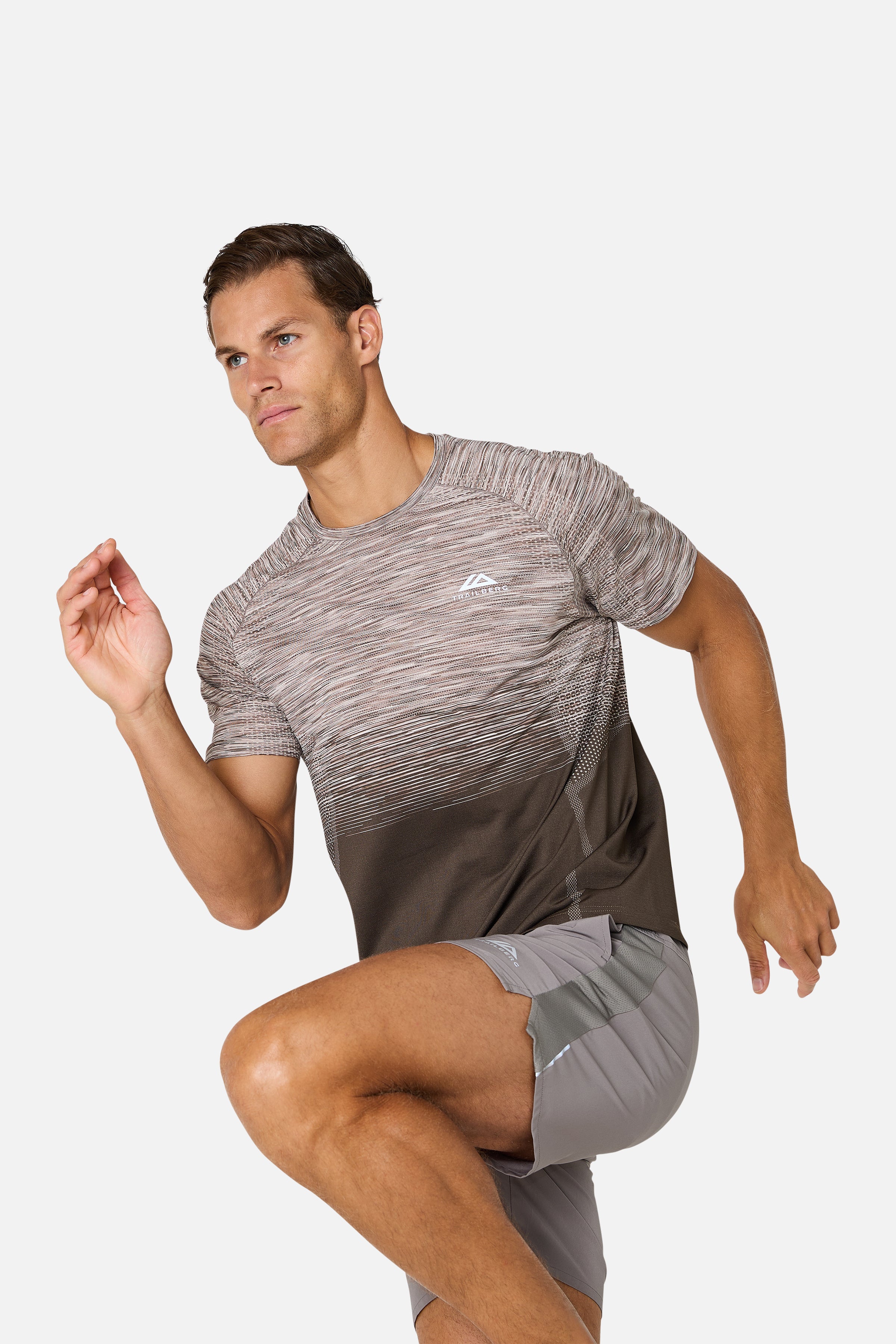 Arc Seamless 2.0 Tee - Mocha/Pebble Stone/Frosted Ridge/White