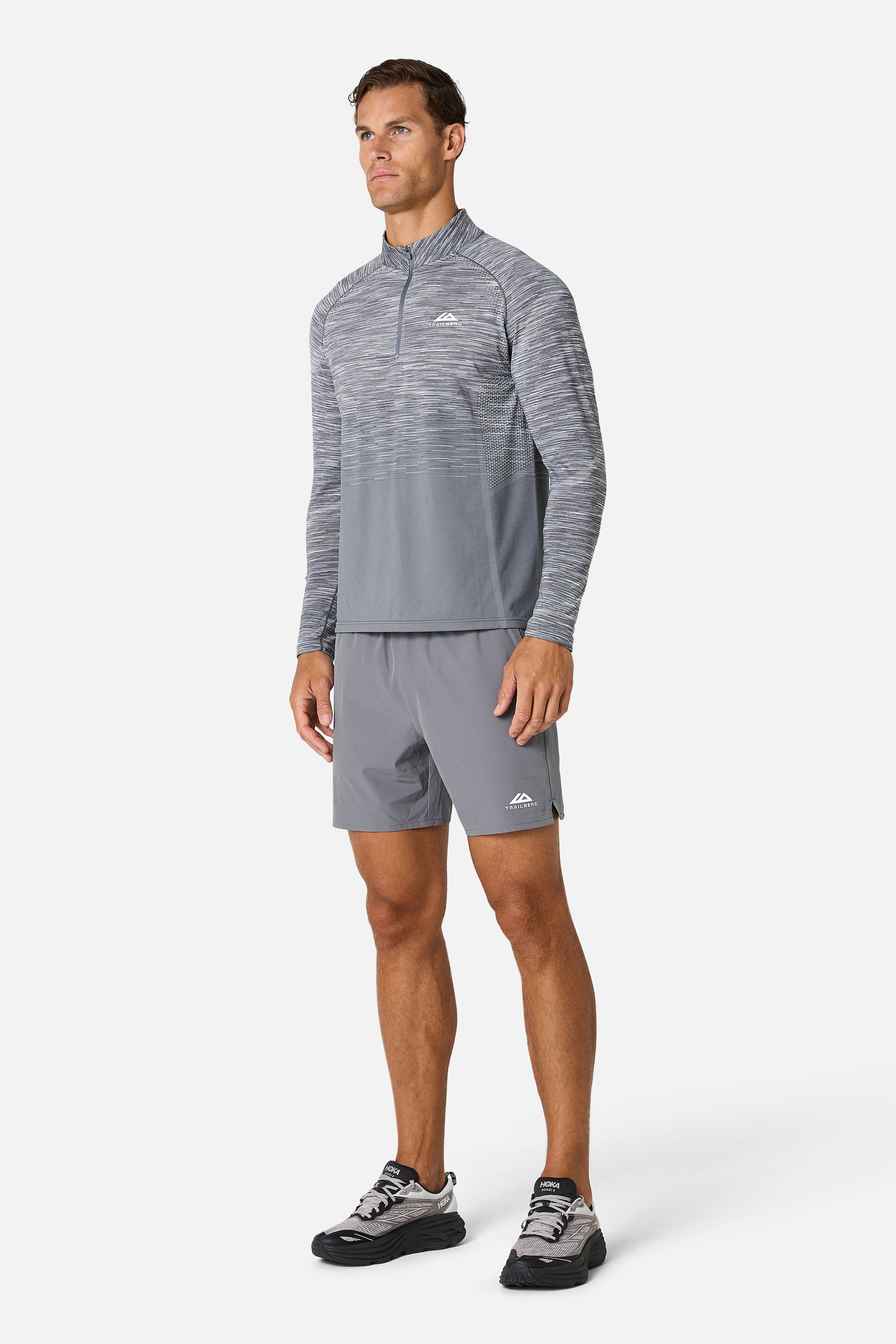 Arc Seamless 1/4 Zip Essentials Twinset - Nightfall Grey/Graphite Grey/Ash Grey/Lunar Grey
