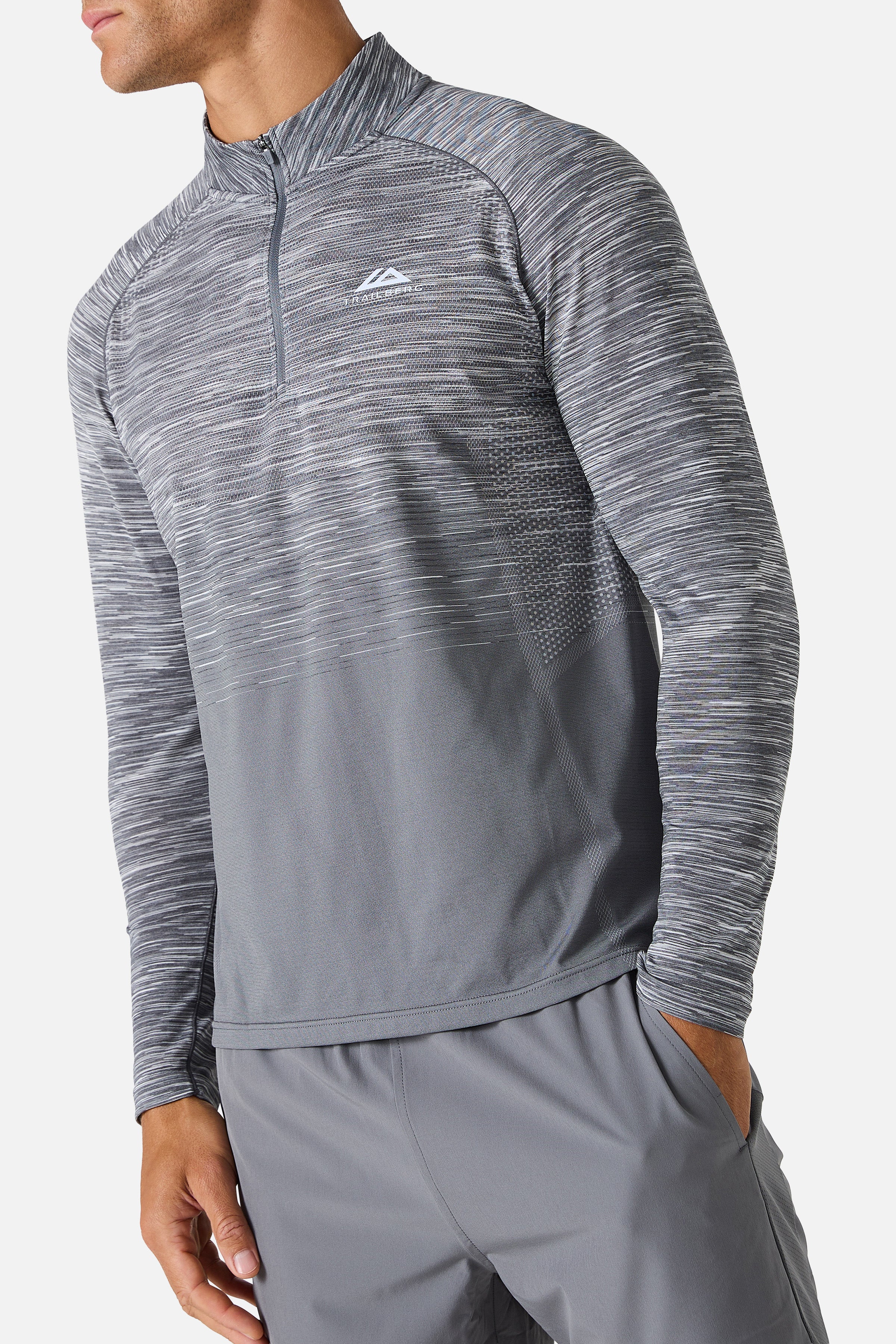 Arc Seamless 1/4 Zip Essentials Twinset - Nightfall Grey/Graphite Grey/Ash Grey/Lunar Grey