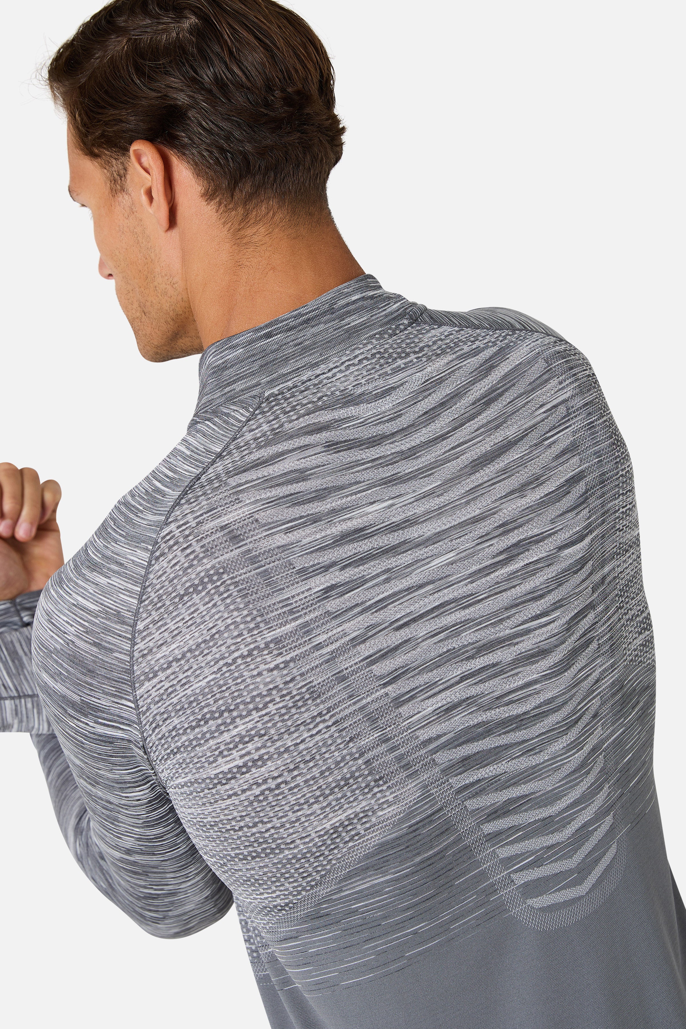 Arc Seamless 1/4 Zip Essentials Twinset - Nightfall Grey/Graphite Grey/Ash Grey/Lunar Grey