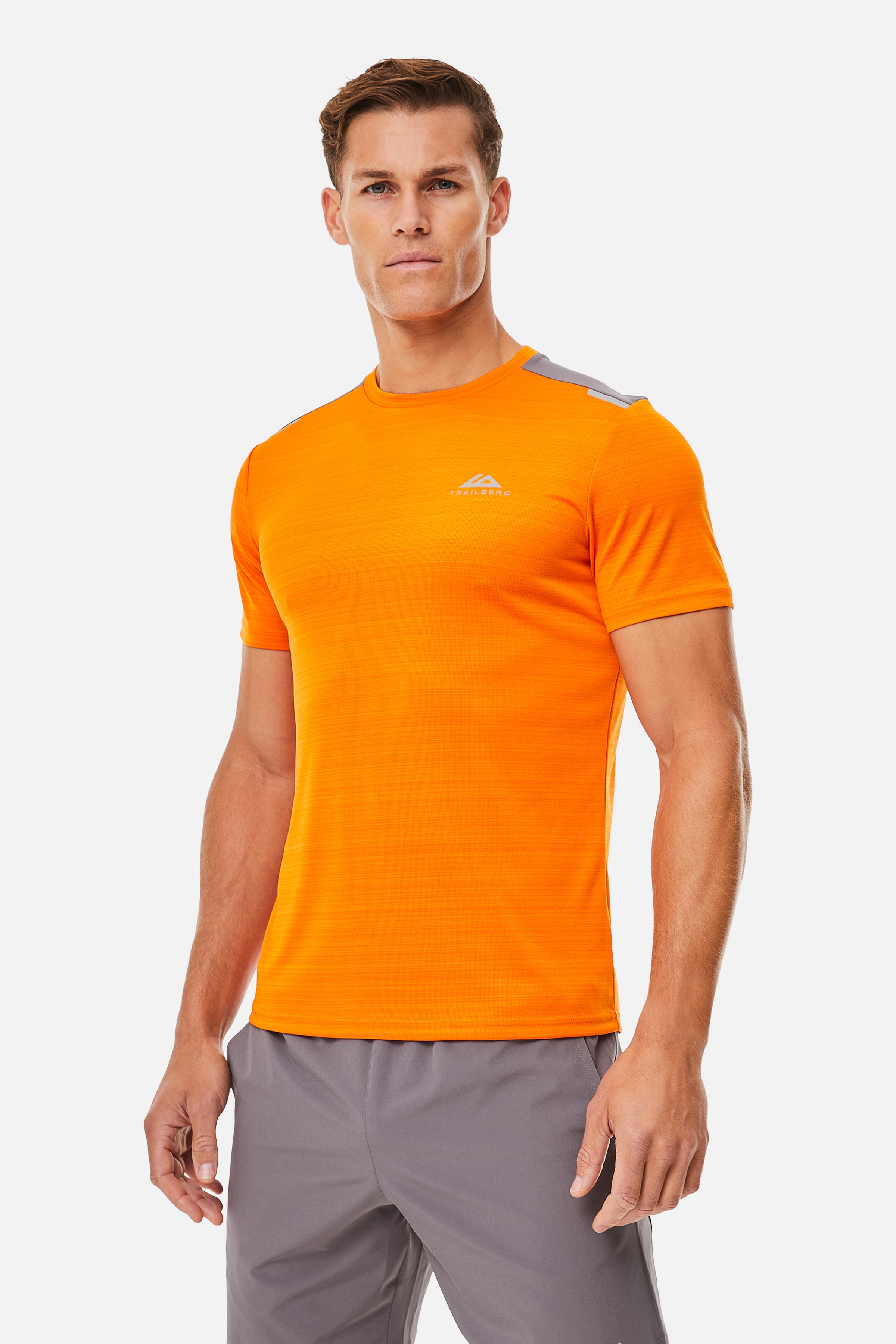 Cloud SS24 Tee - Orange/Grey