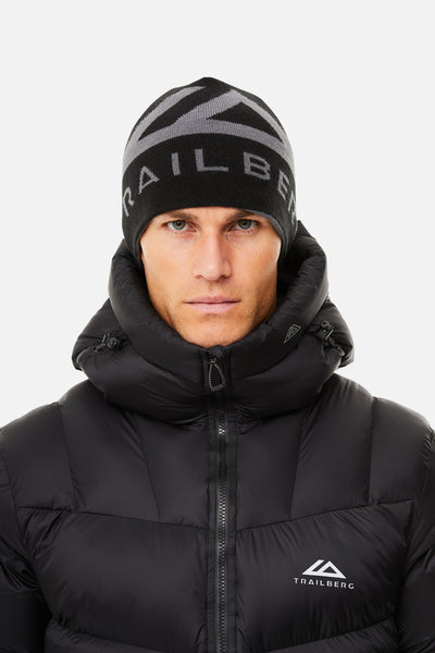 Peak Reversible Beanie - Black/Grey