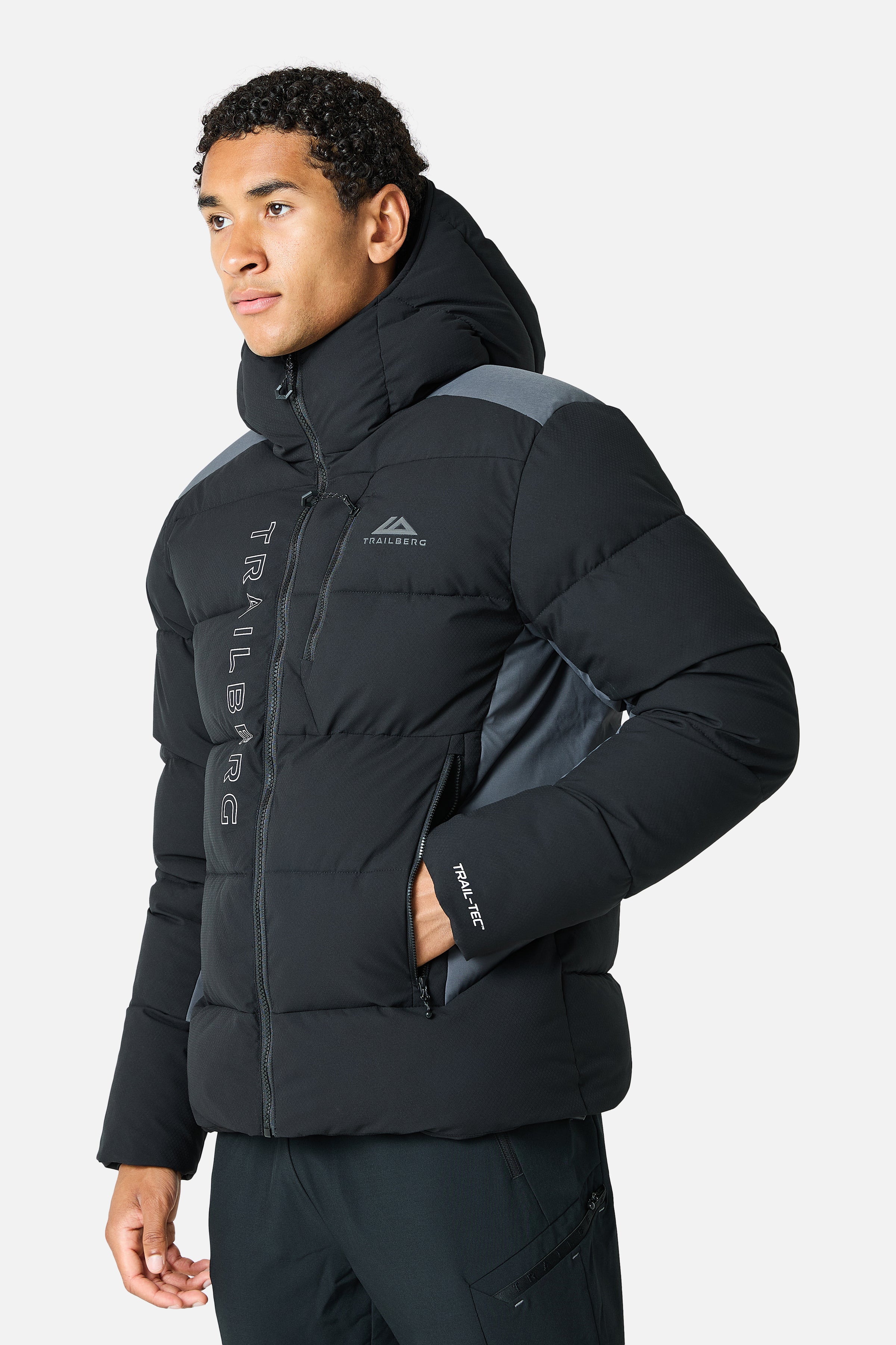 Triathlon Ultra Insulated Jacket - Black/Volcano Grey