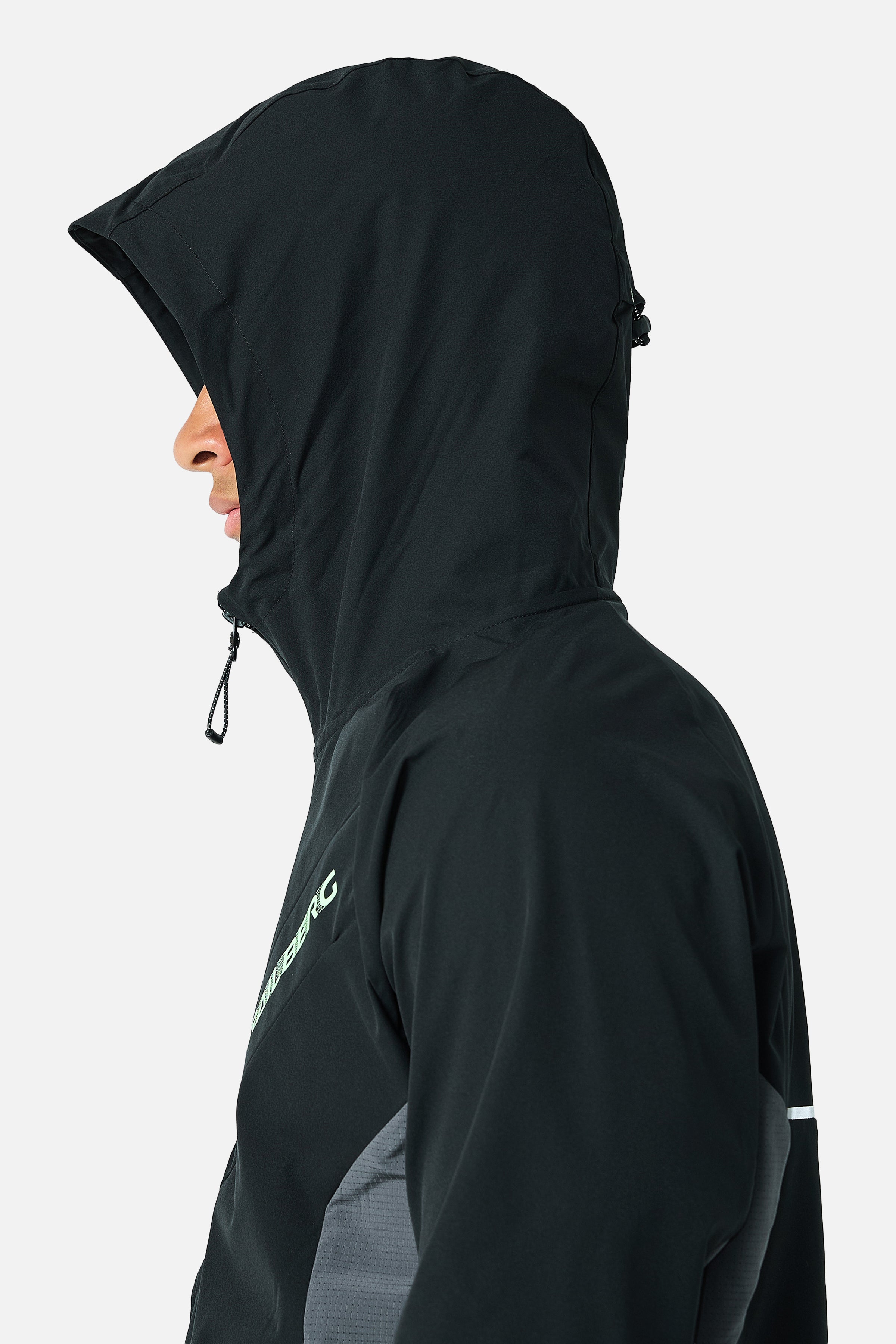 Pulsewave Hood - Black/Volcano Grey/Mint Green
