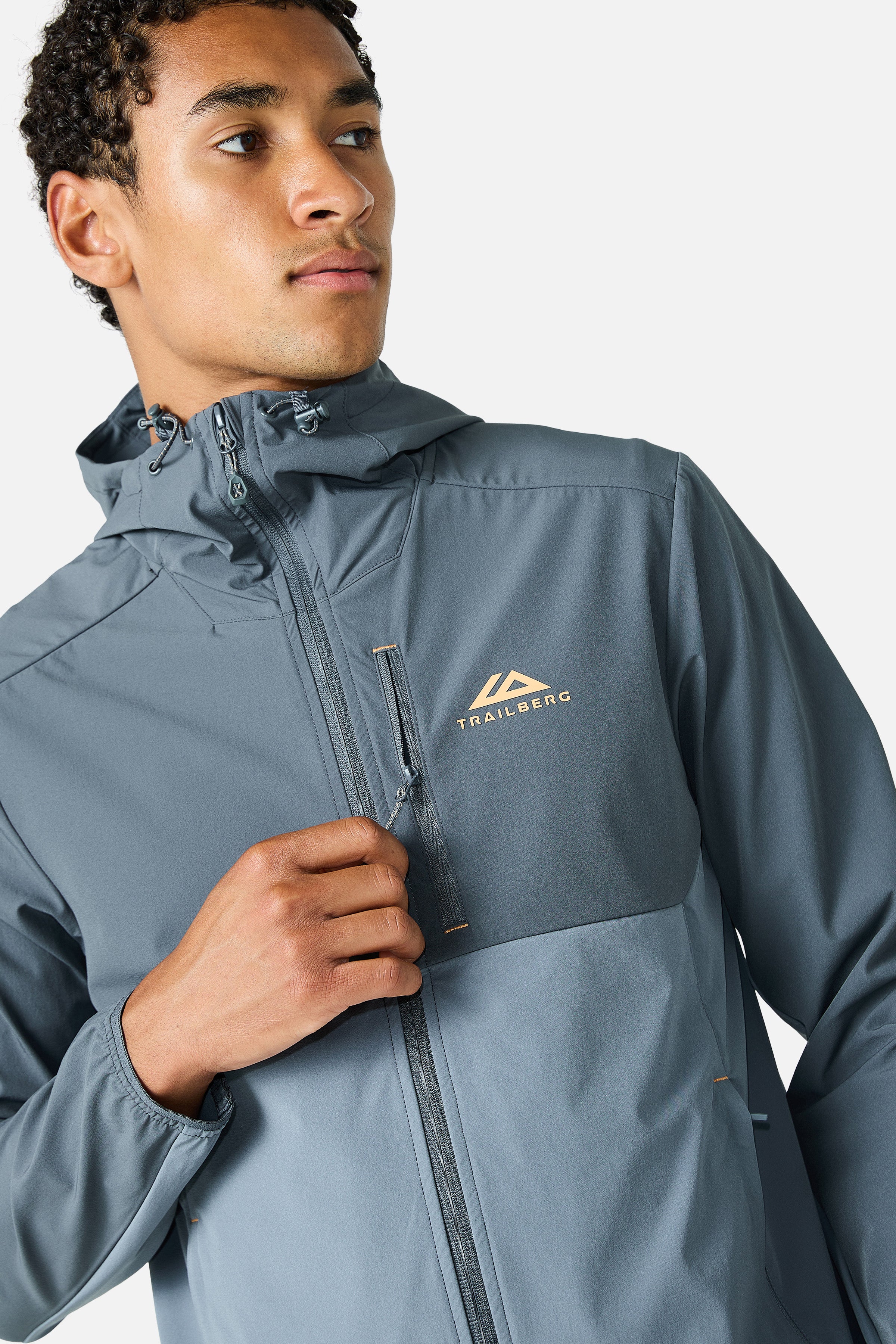 Oberland Cargo Hood - Ash Grey/Graphite Grey/Melon Sorbet