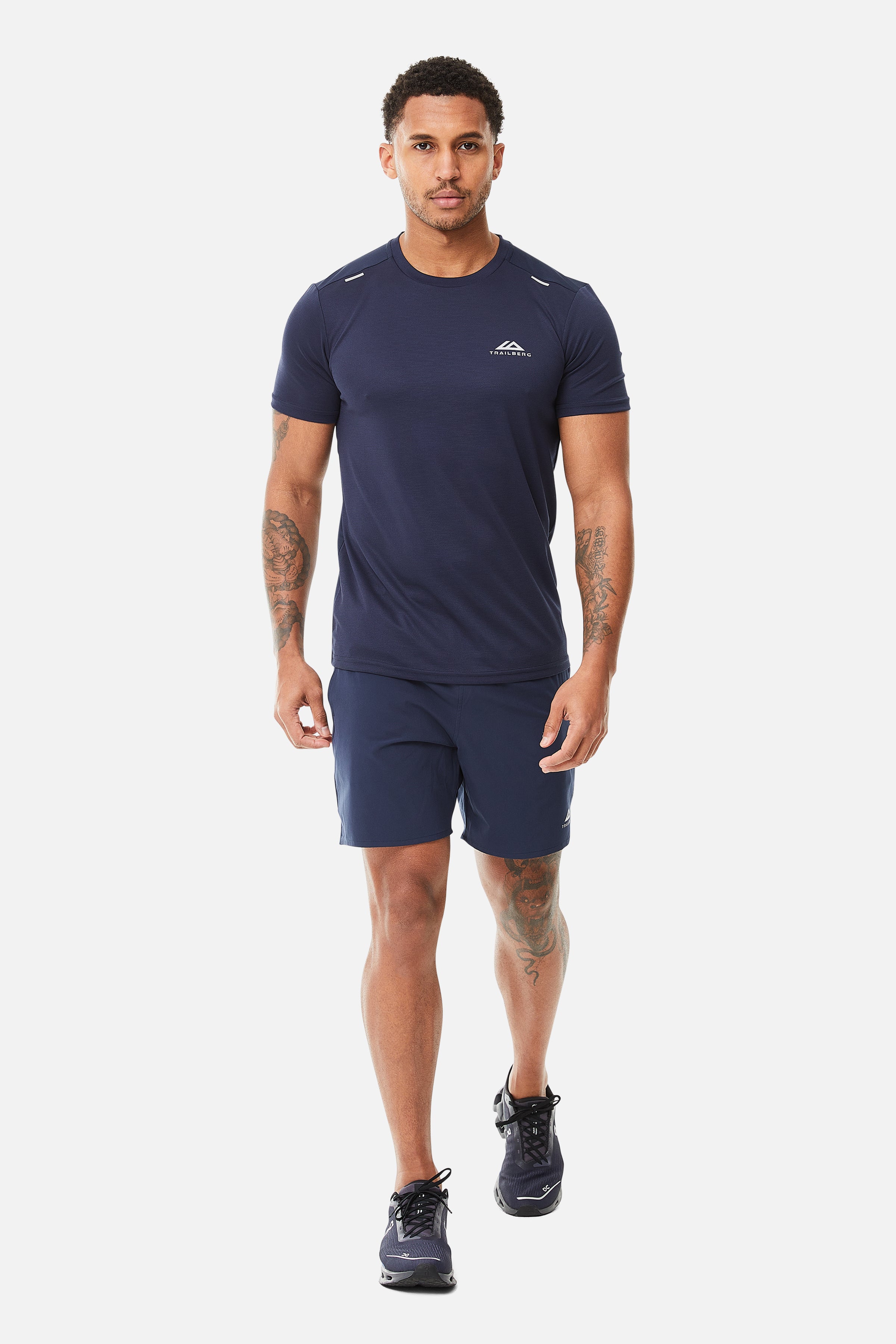 Crest Tee - Navy Blue