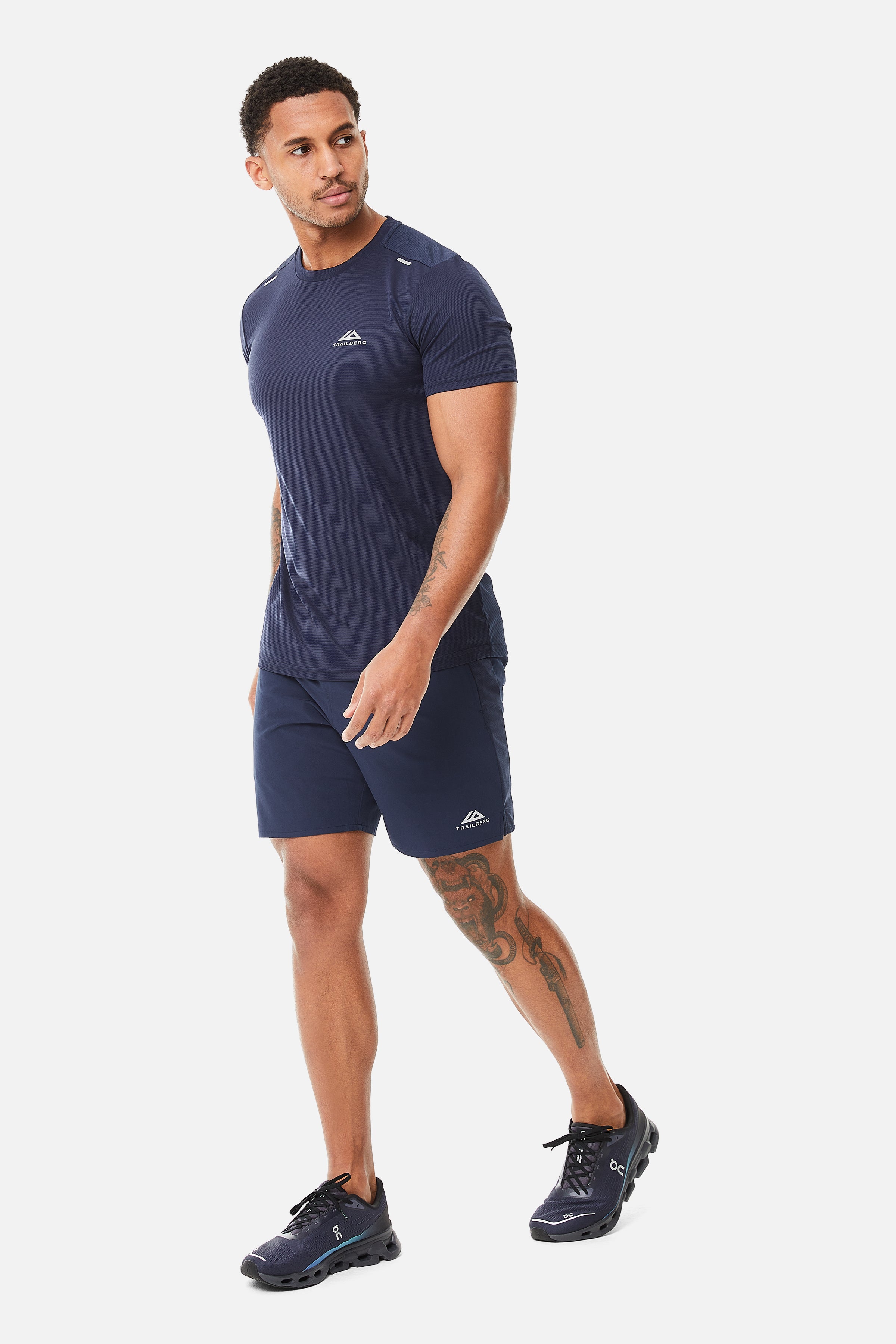 Crest Tee - Navy Blue