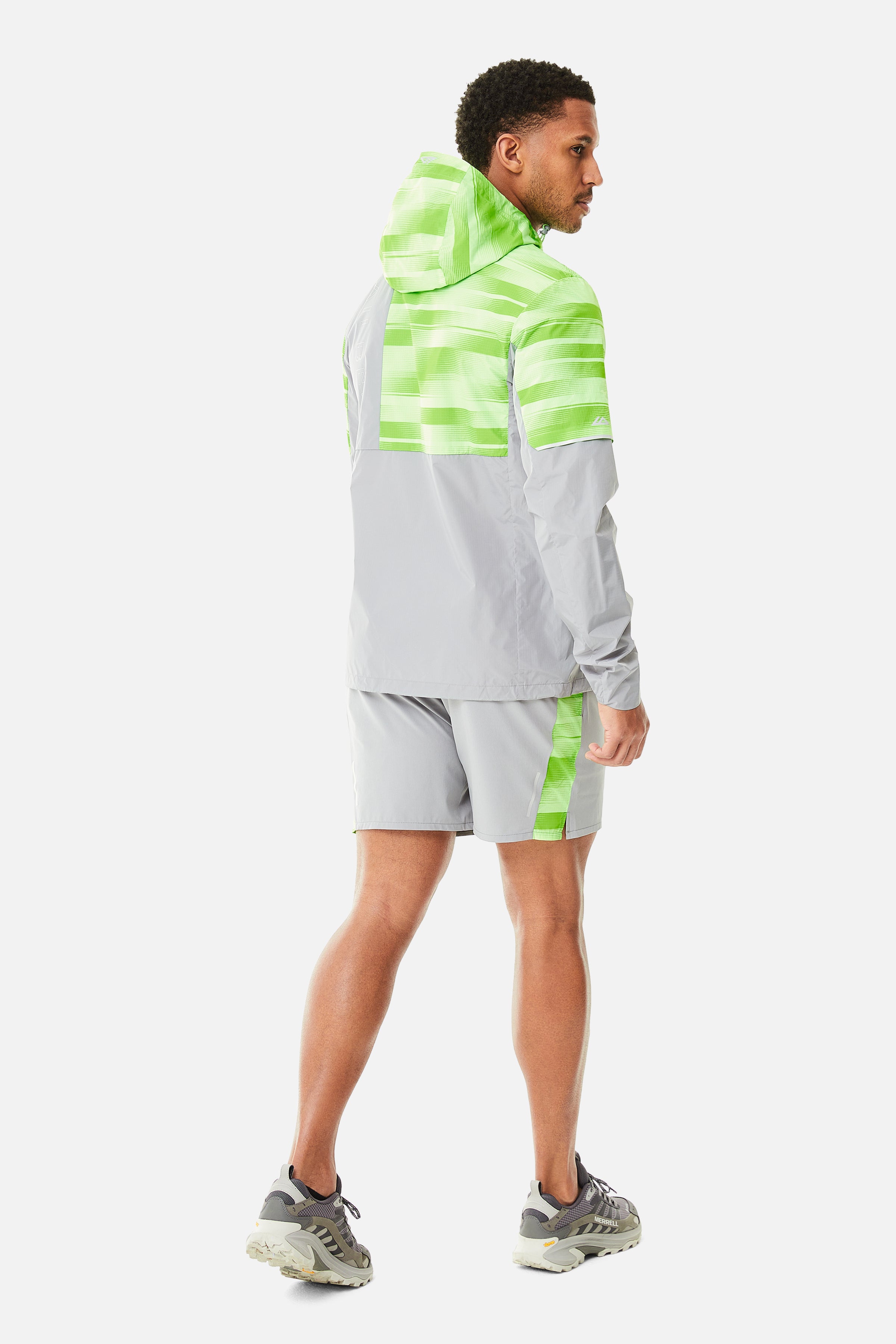 Dimension 2.0 Windbreaker - Moon Grey/Neon Lime/Vivid Green