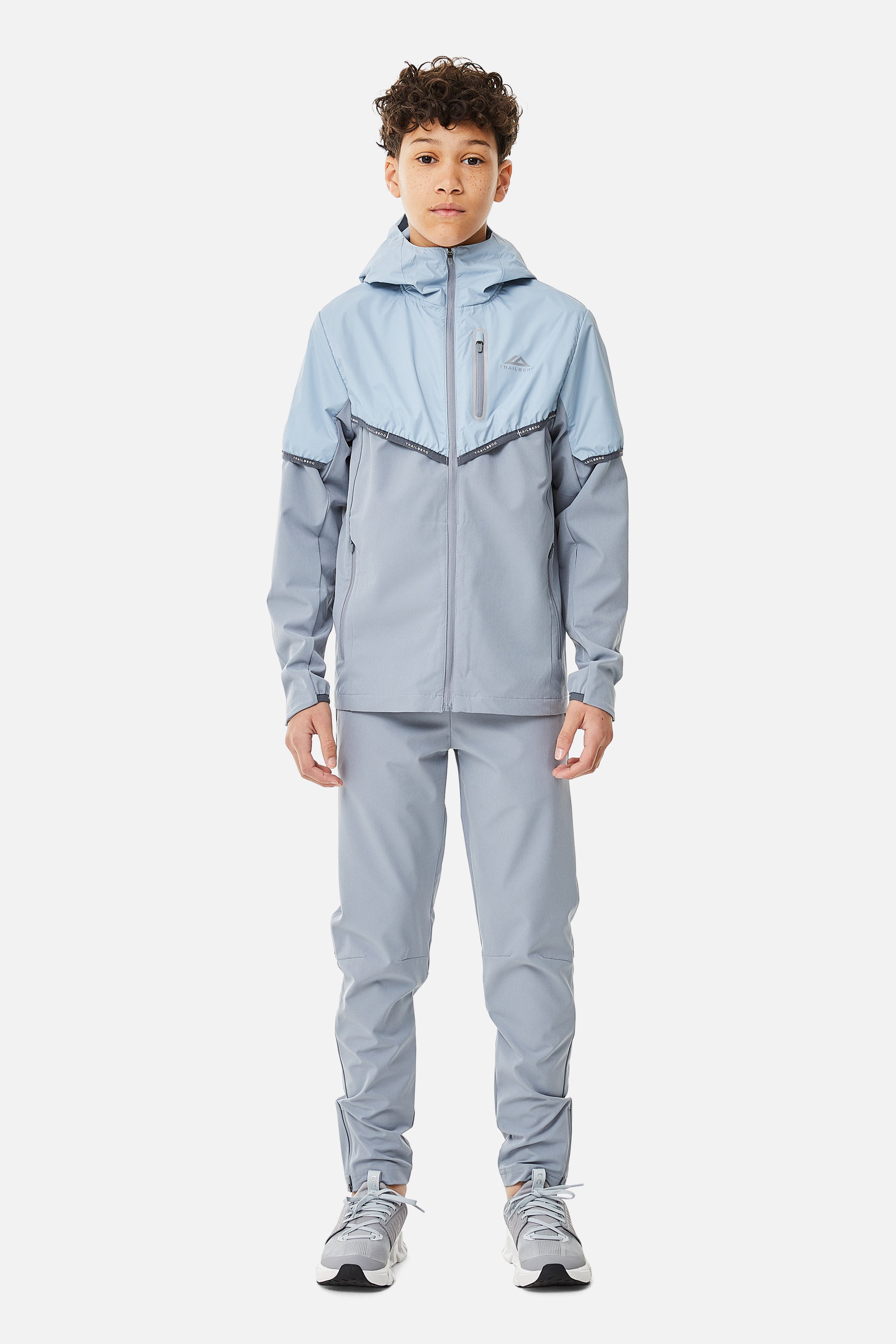 Boys Vertigo Tape Hood - Cloud Haze/Blue Frost