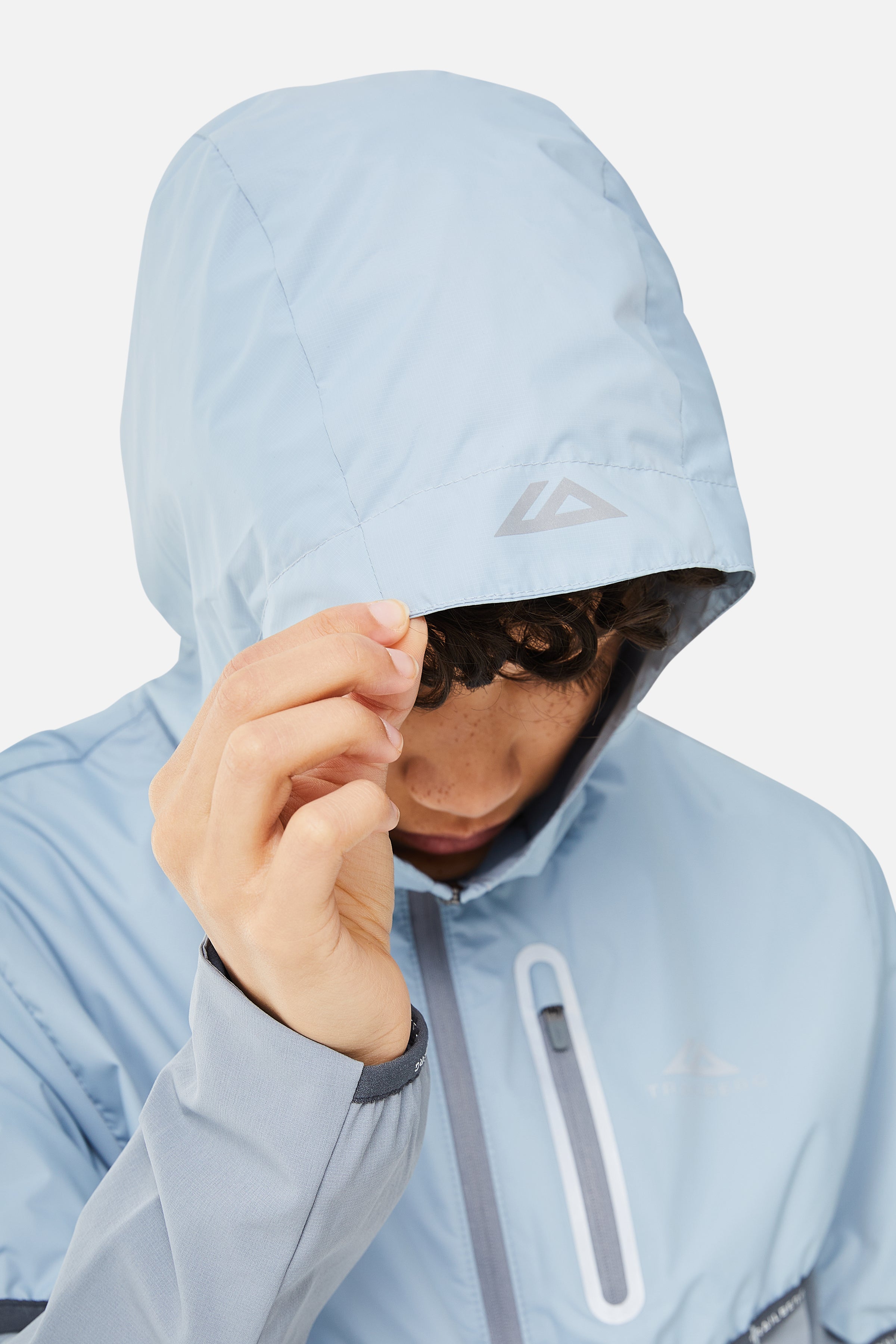 Boys Vertigo Tape Hood - Cloud Haze/Blue Frost