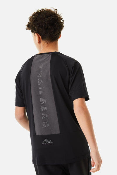 Boys Rapid Keyline Tee - Black/Volcano Grey