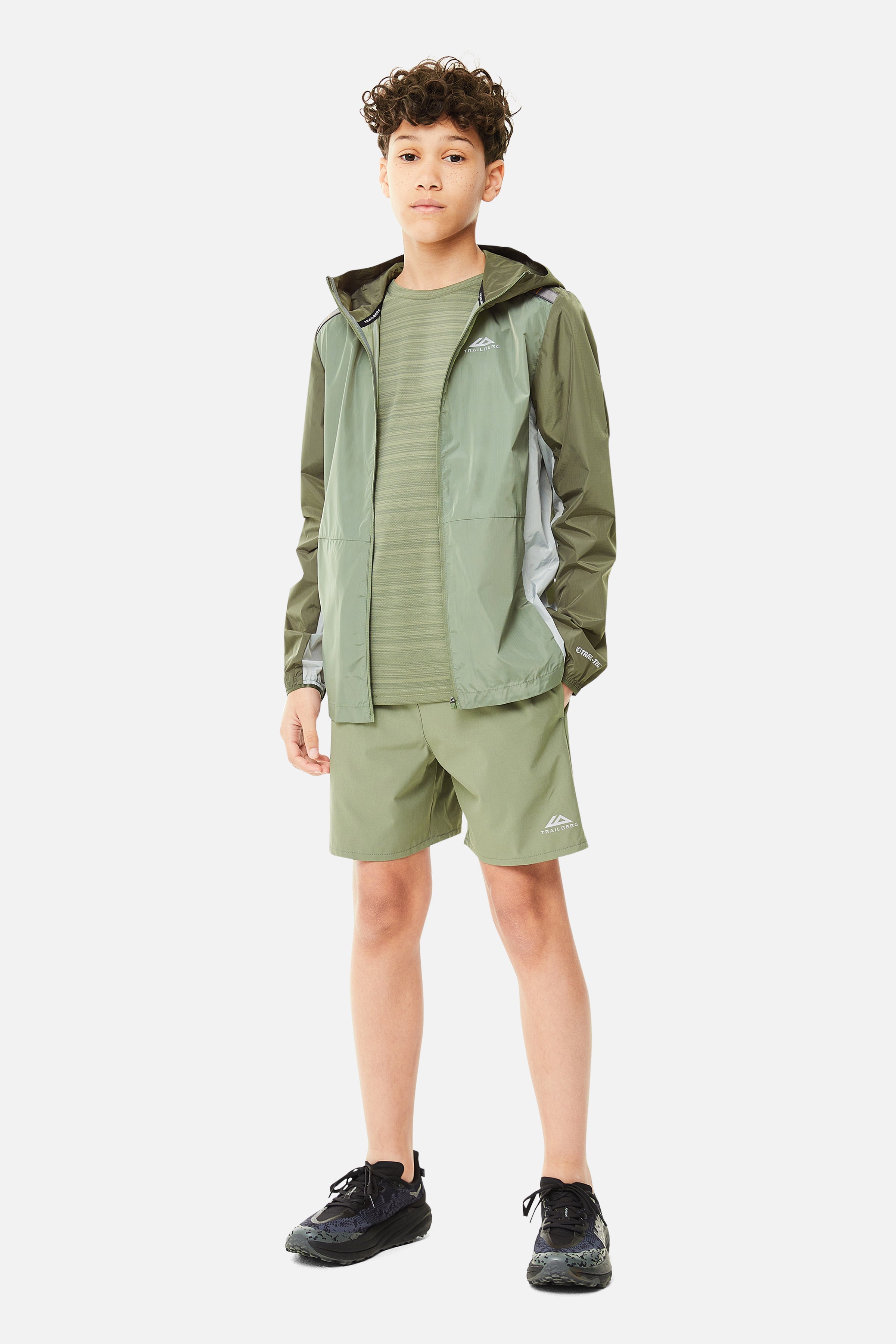 Boys Triathlon 2.0 Windbreaker - Pine Dust/Frosted Leaf