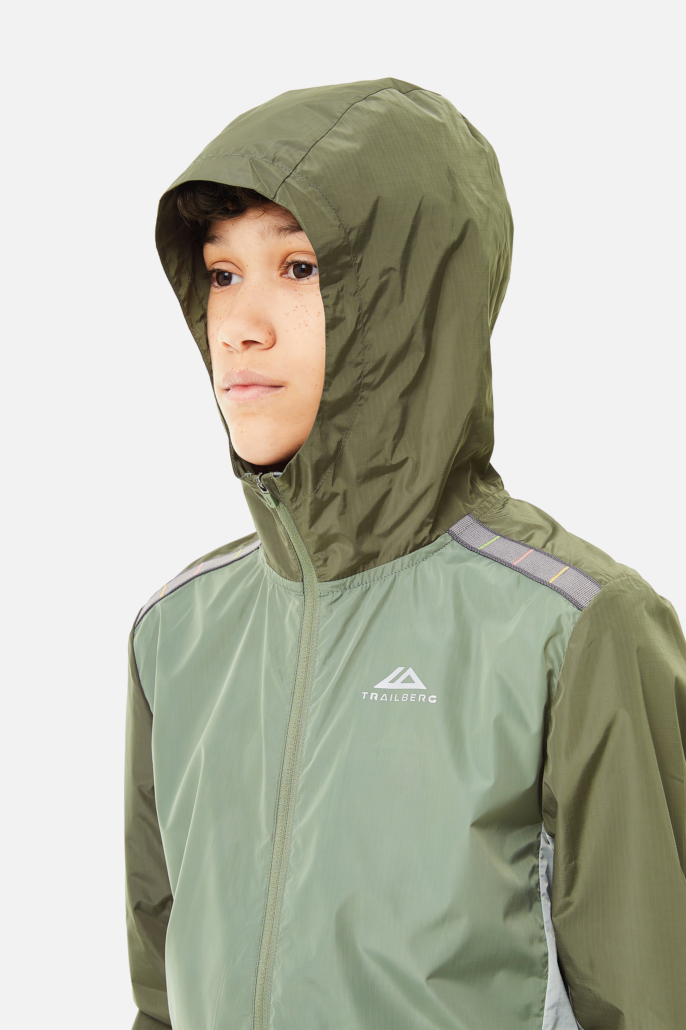 Boys Triathlon 2.0 Windbreaker - Pine Dust/Frosted Leaf