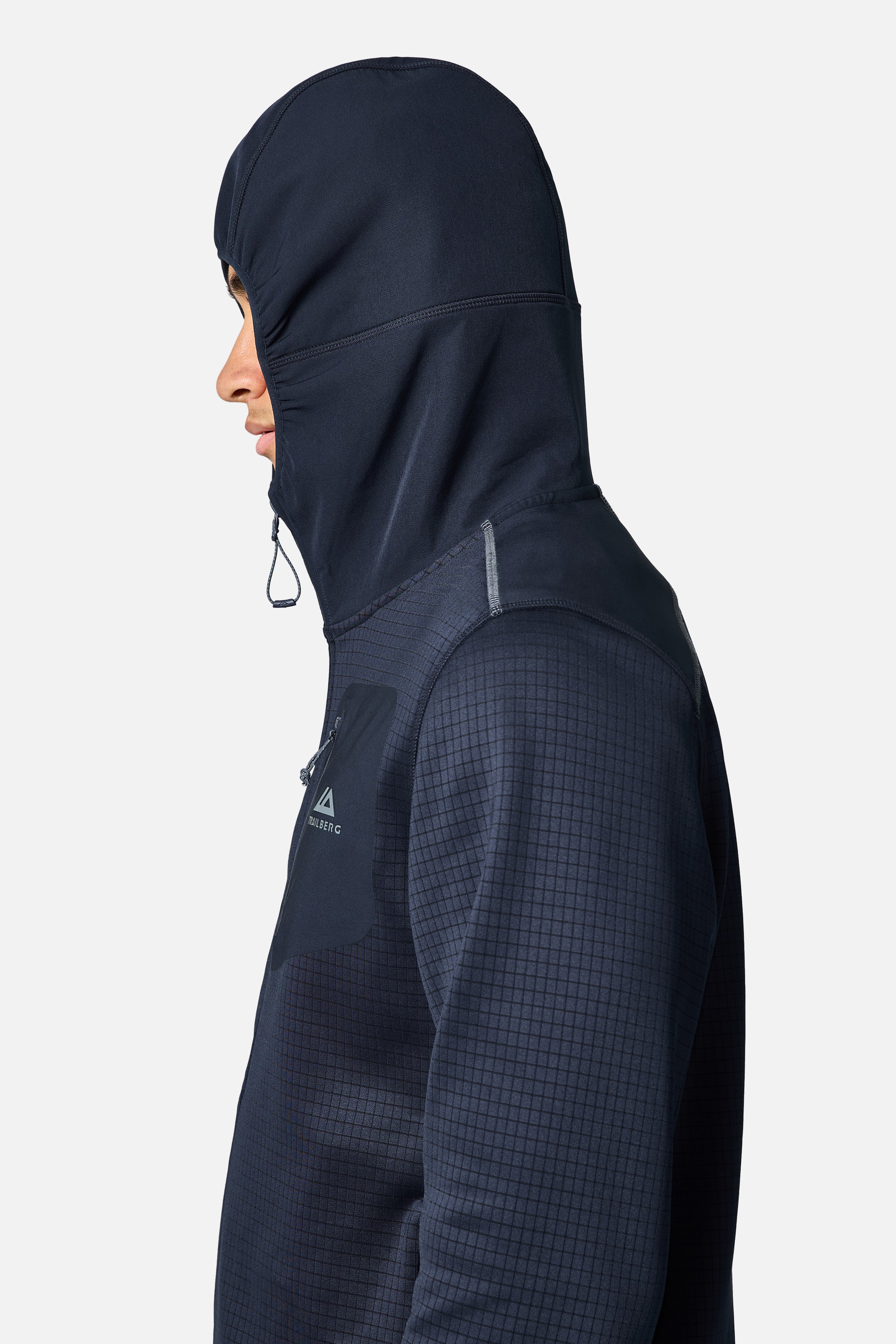 District Gridded Fleece Tracksuit - Deep Ocean/Storm Grey