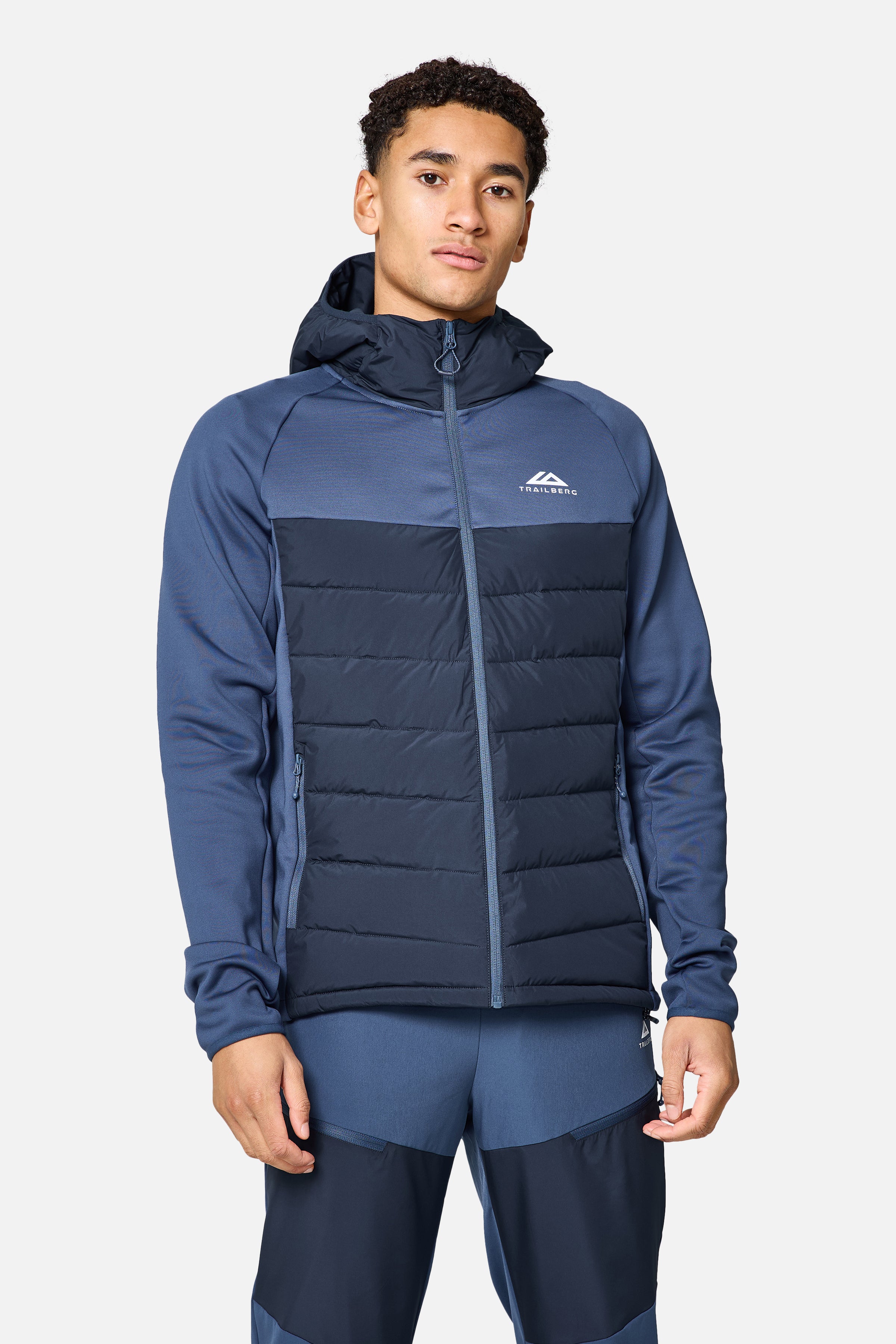 Rhine Winterised Hybrid Hood - Aqua Eclipse/Deep Ocean