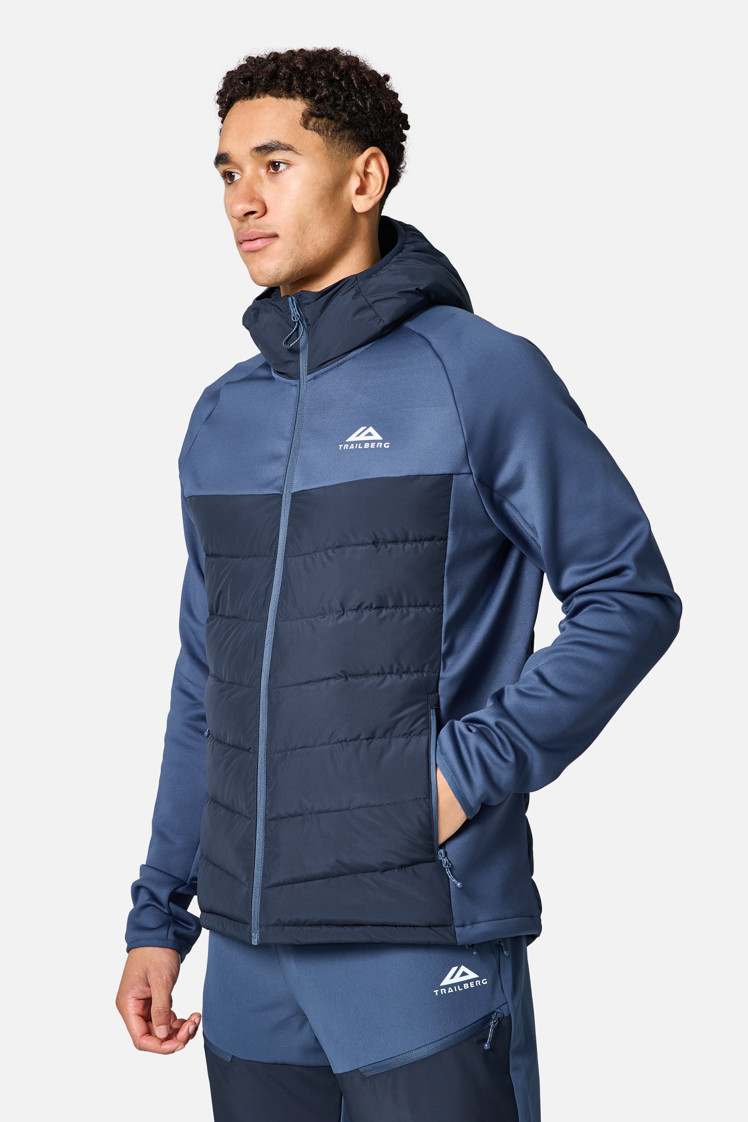 Rhine Winterised Hybrid Hood - Aqua Eclipse/Deep Ocean