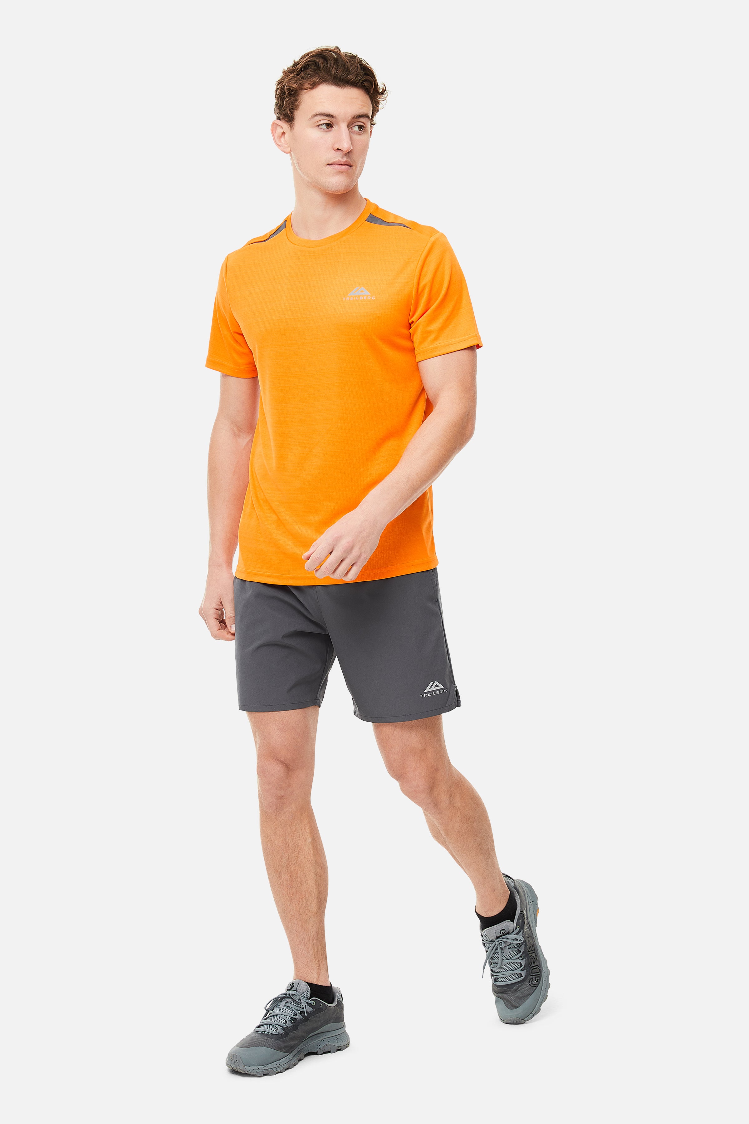 Cloud SS25  Tee - Orange Burst/Iron Grey
