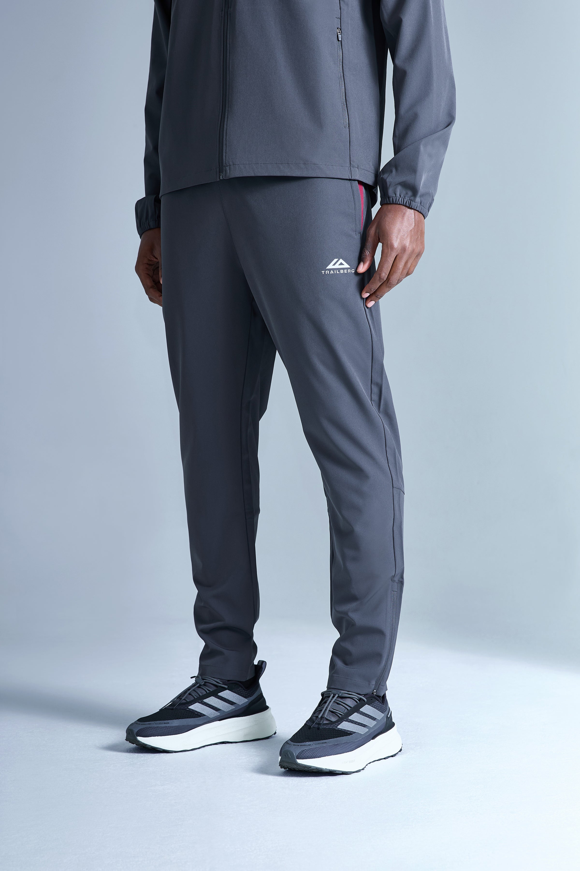 AW25 Cloud Tracksuit - Crimson Velvet/Volcano Grey