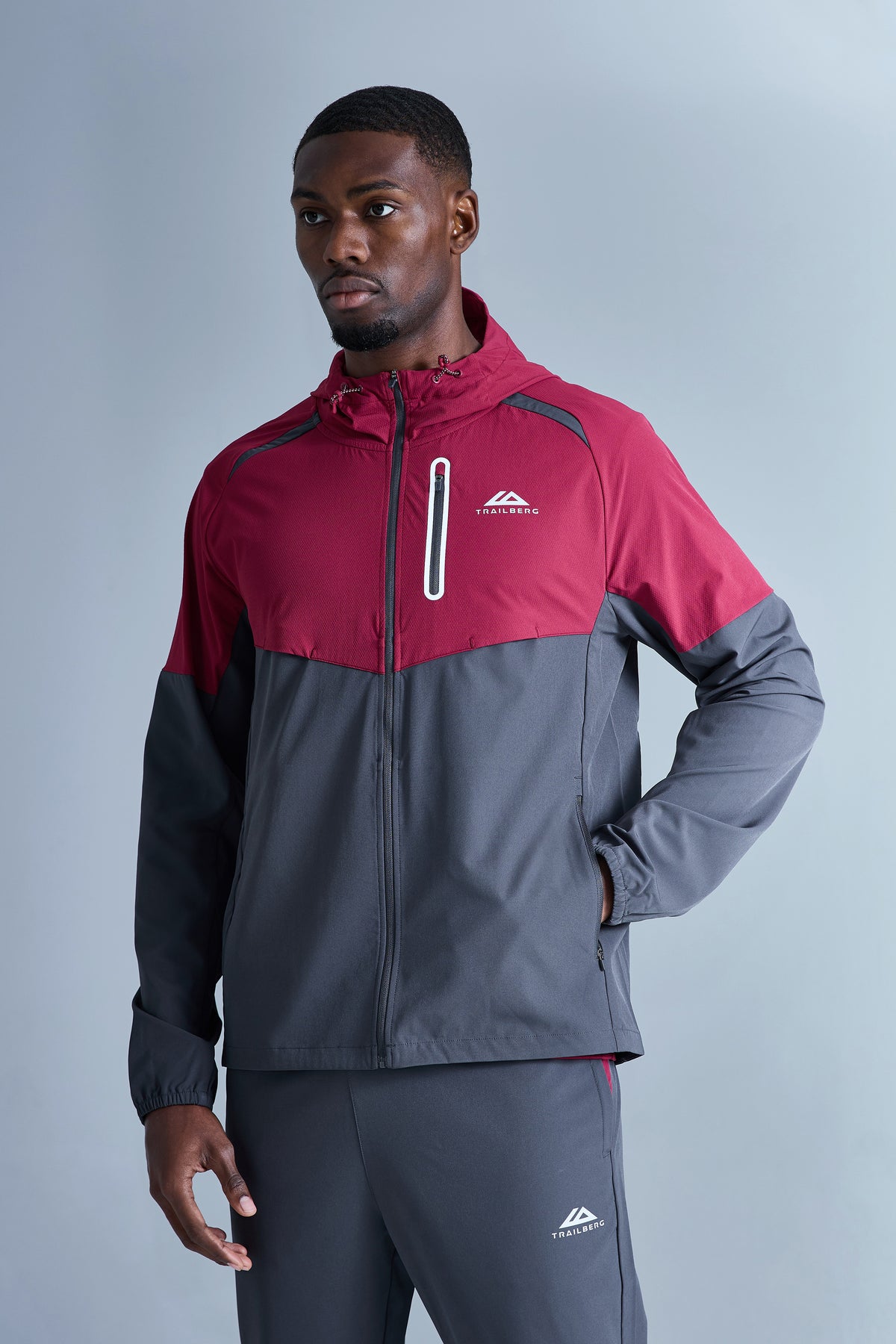 AW25 Cloud Hood - Crimson Velvet/Volcano Grey