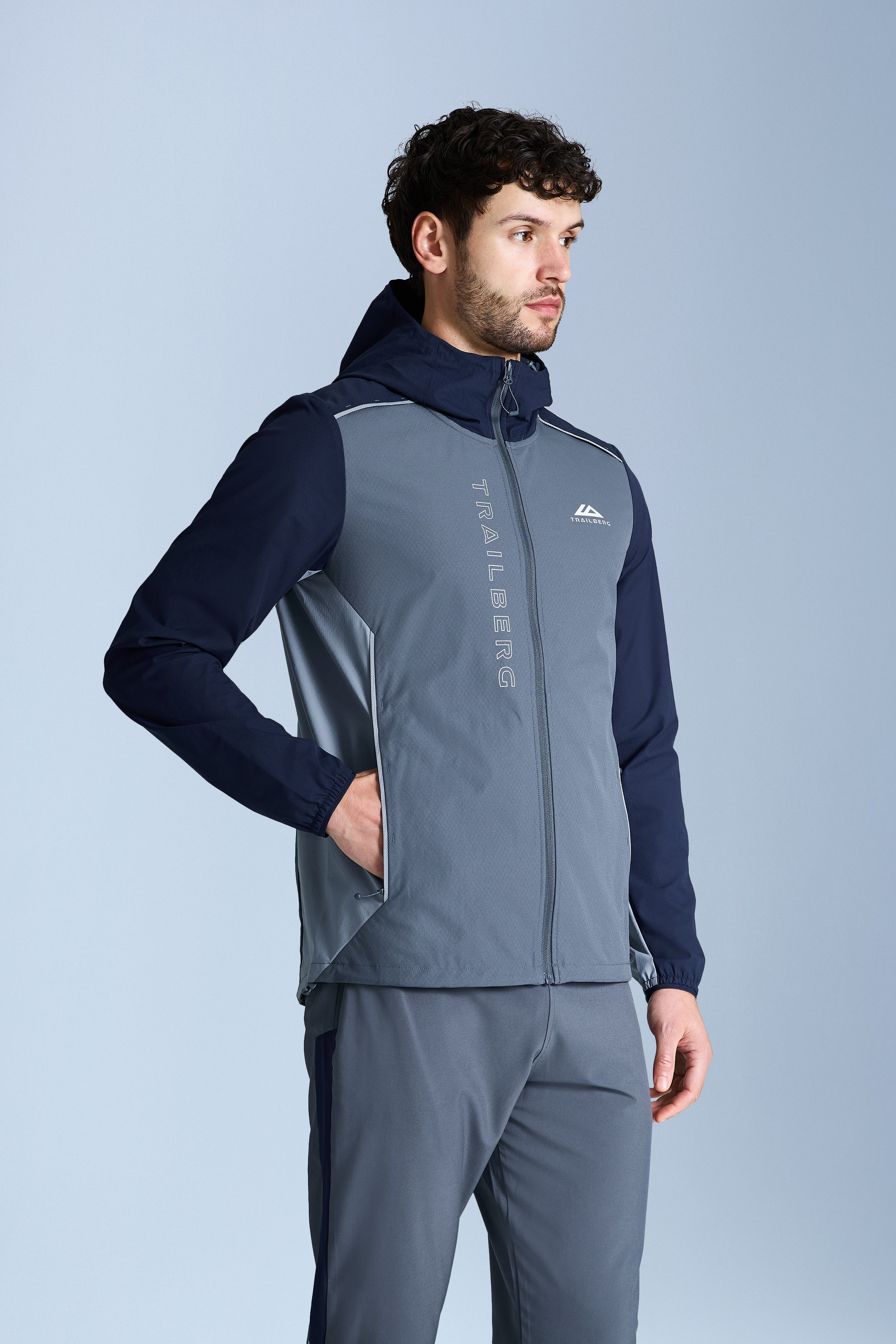 AW25 Triathlon Windbreaker - Storm Grey/Navy Blue/Cloud Haze