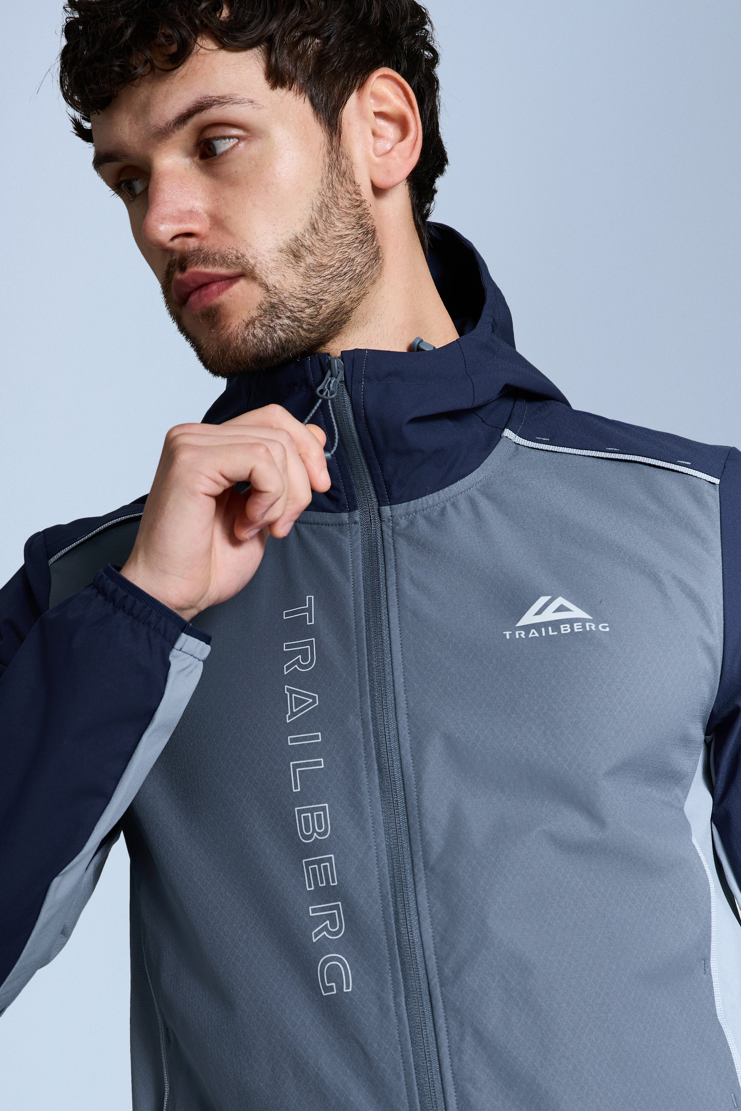AW25 Triathlon Tracksuit - Storm Grey/Navy Blue