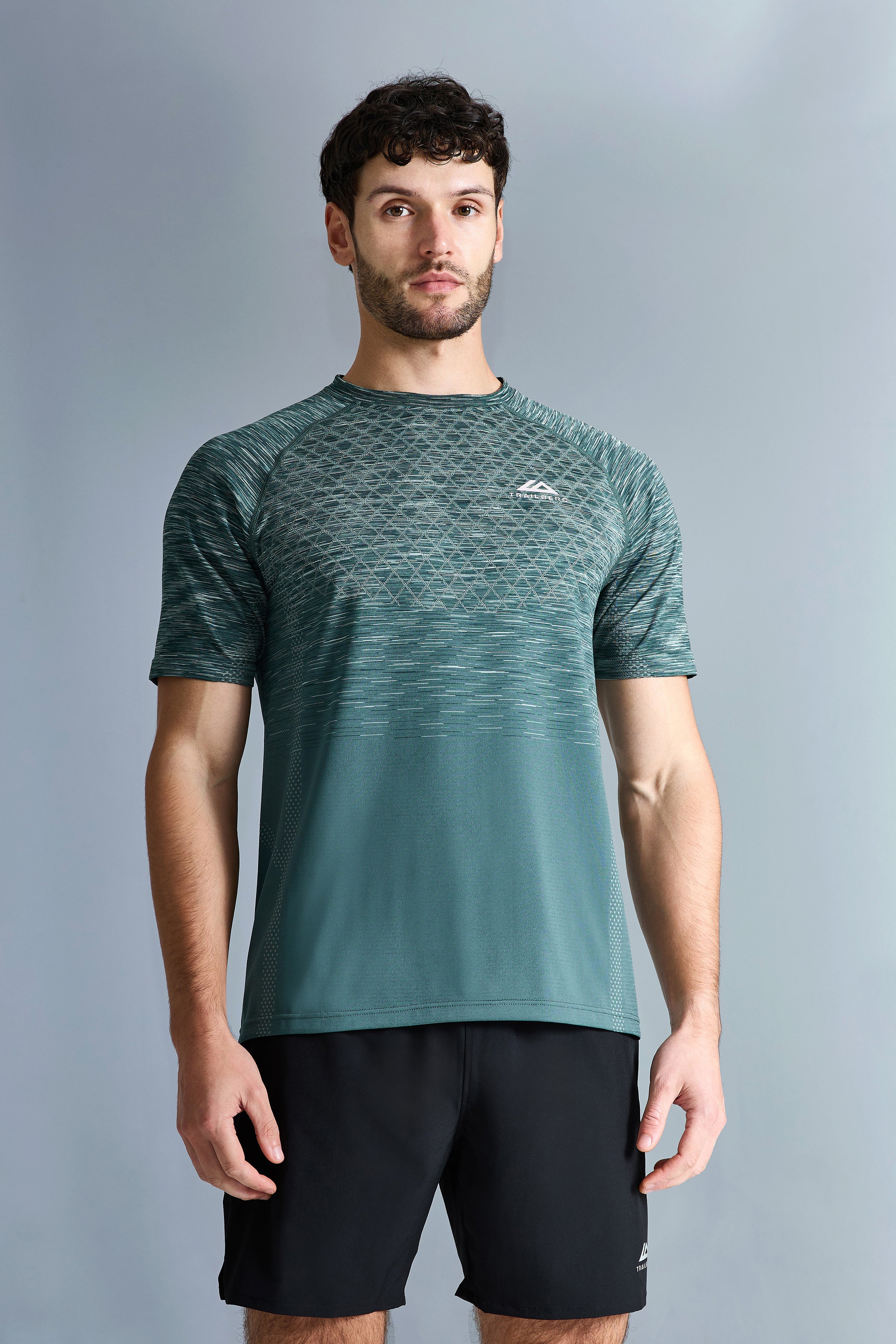 Stride Seamless Tee - Evergreen Mist/Moss Green/Pine Fern/Aloe Frost
