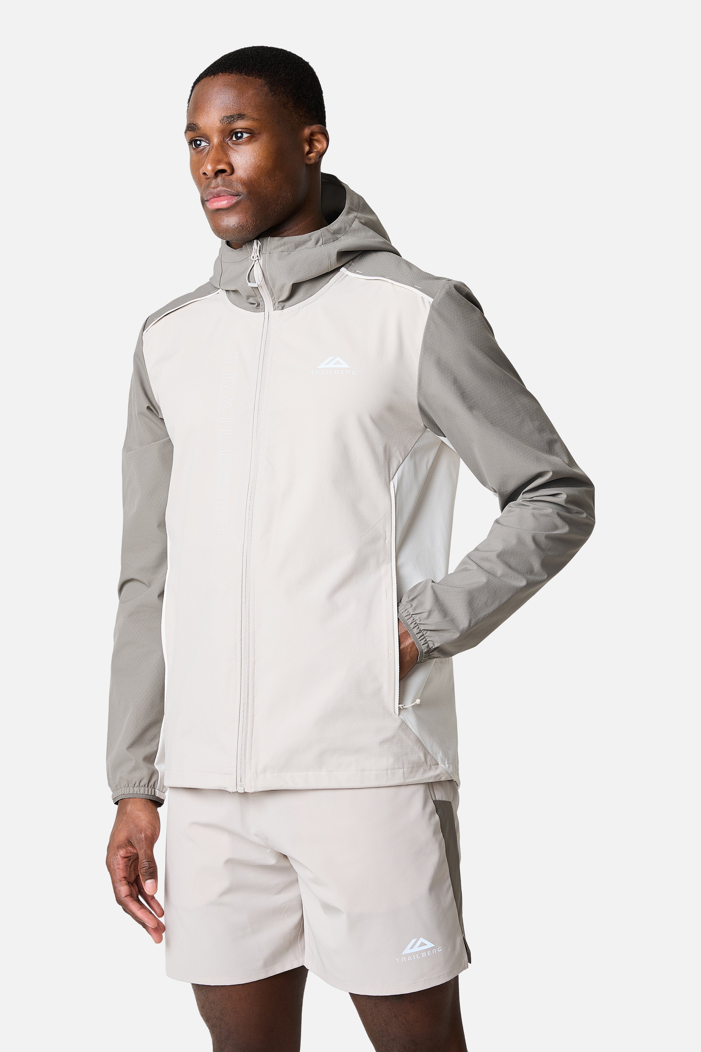 SS26 Triathlon Windbreaker - Pebble Stone/Mocha/Frosted Ridge