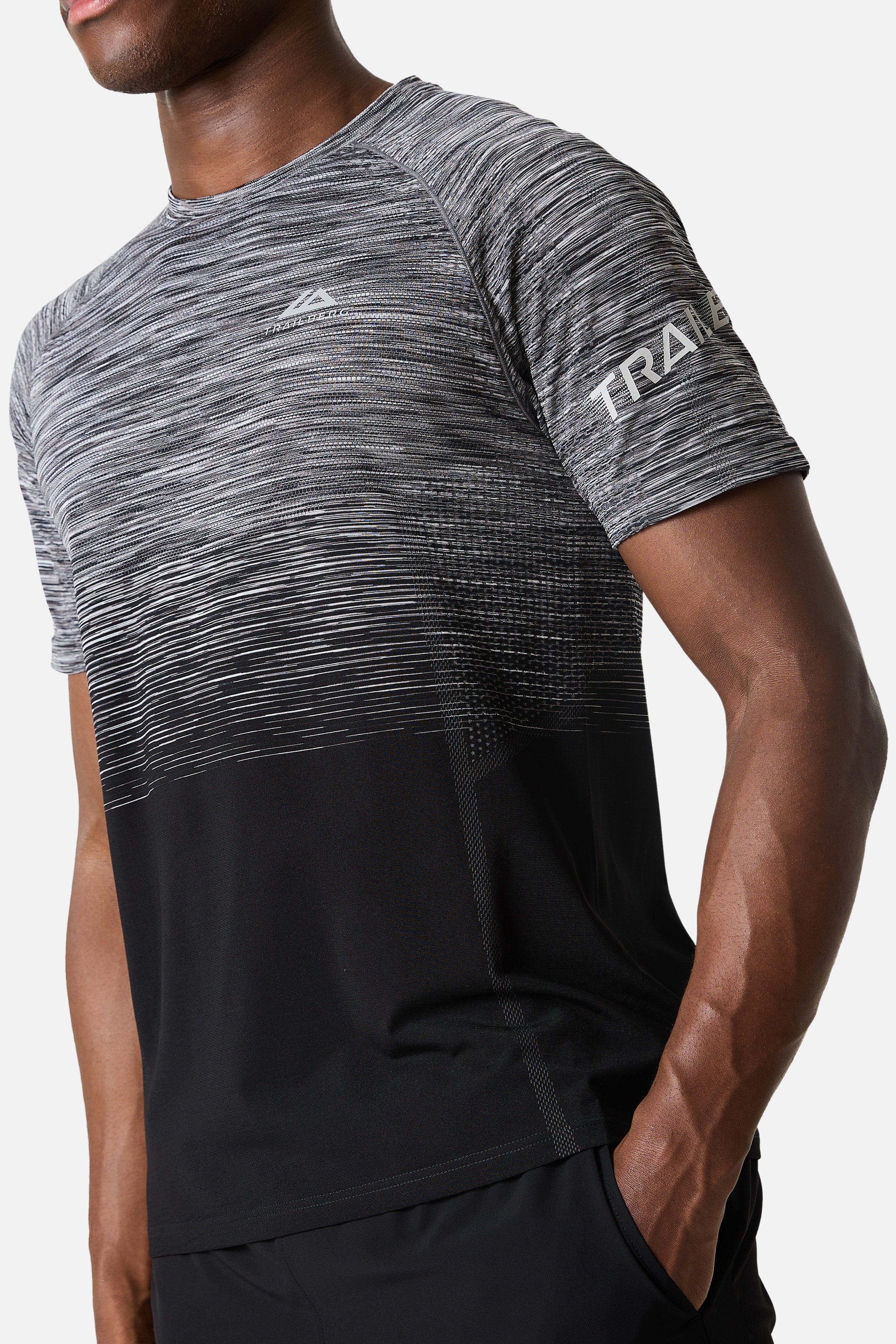 Arc Seamless Tee - Black/Moon Grey/Urban Smoke/White