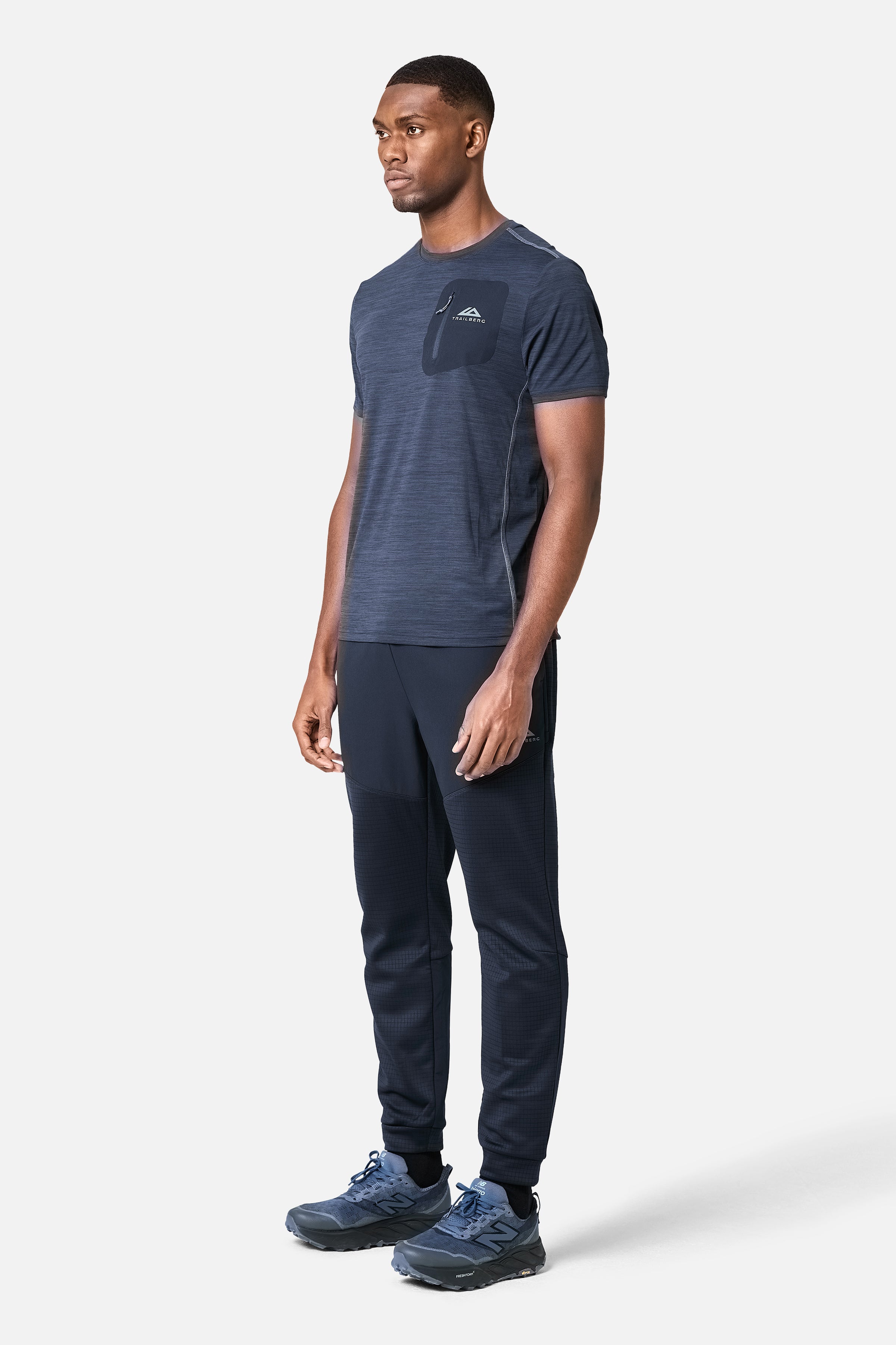 District Pocket Tee - Deep Ocean/Storm Grey