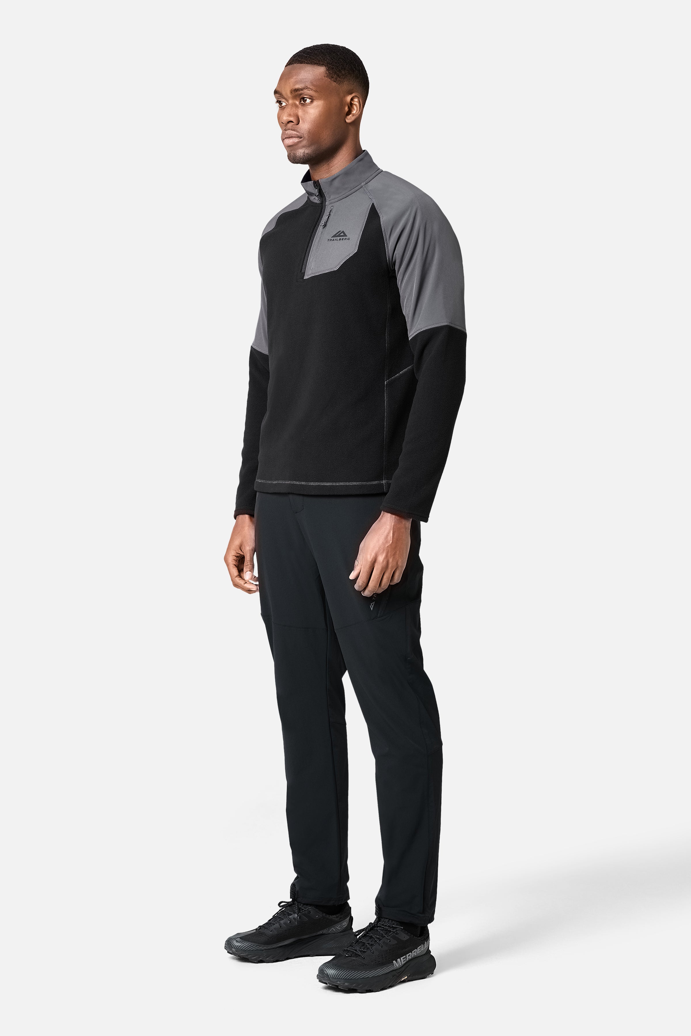 Sierra 1/4 Zip - Black/Asphalt