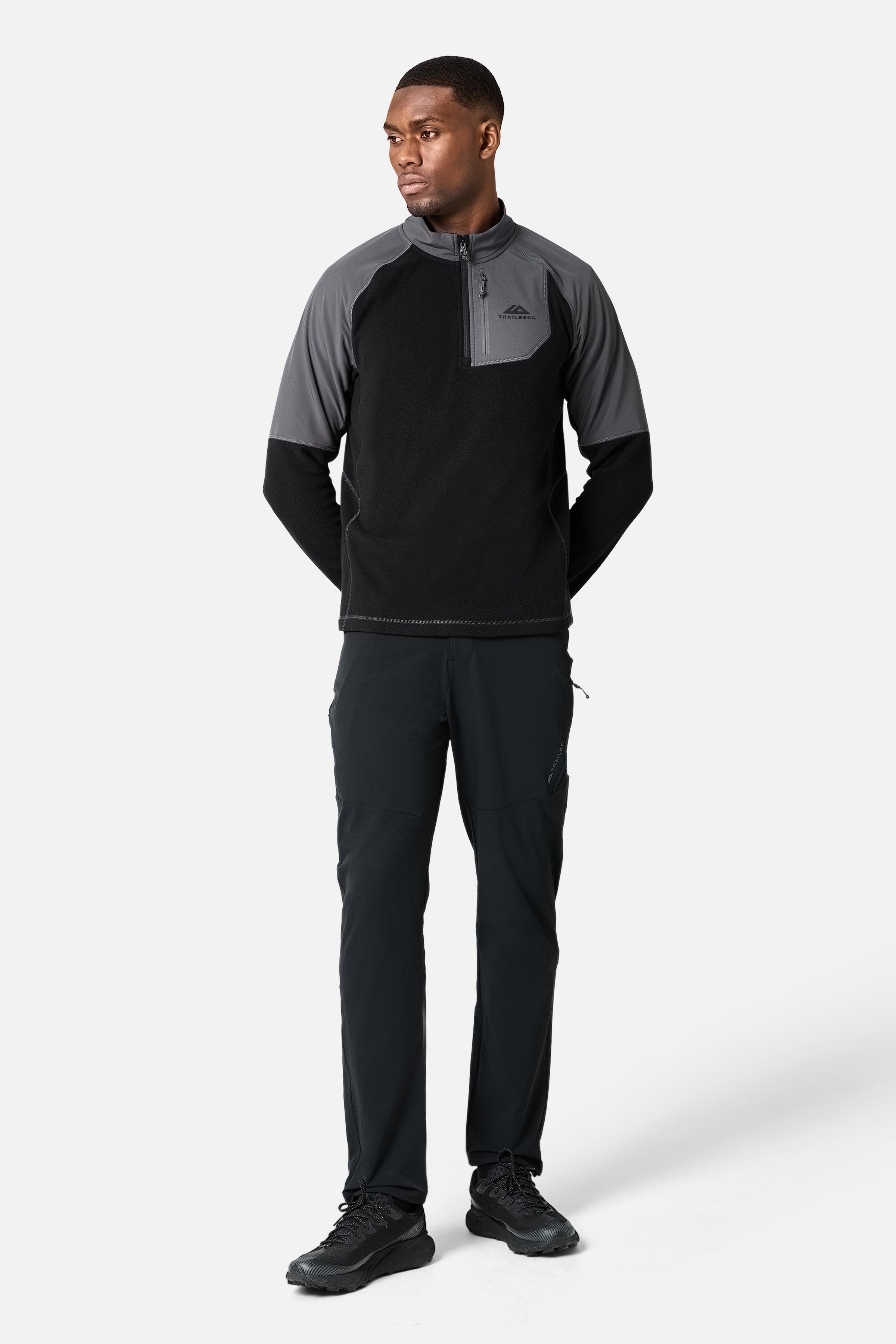 ドラヒ Sierra 1/4 Zip - Black/Asphalt
