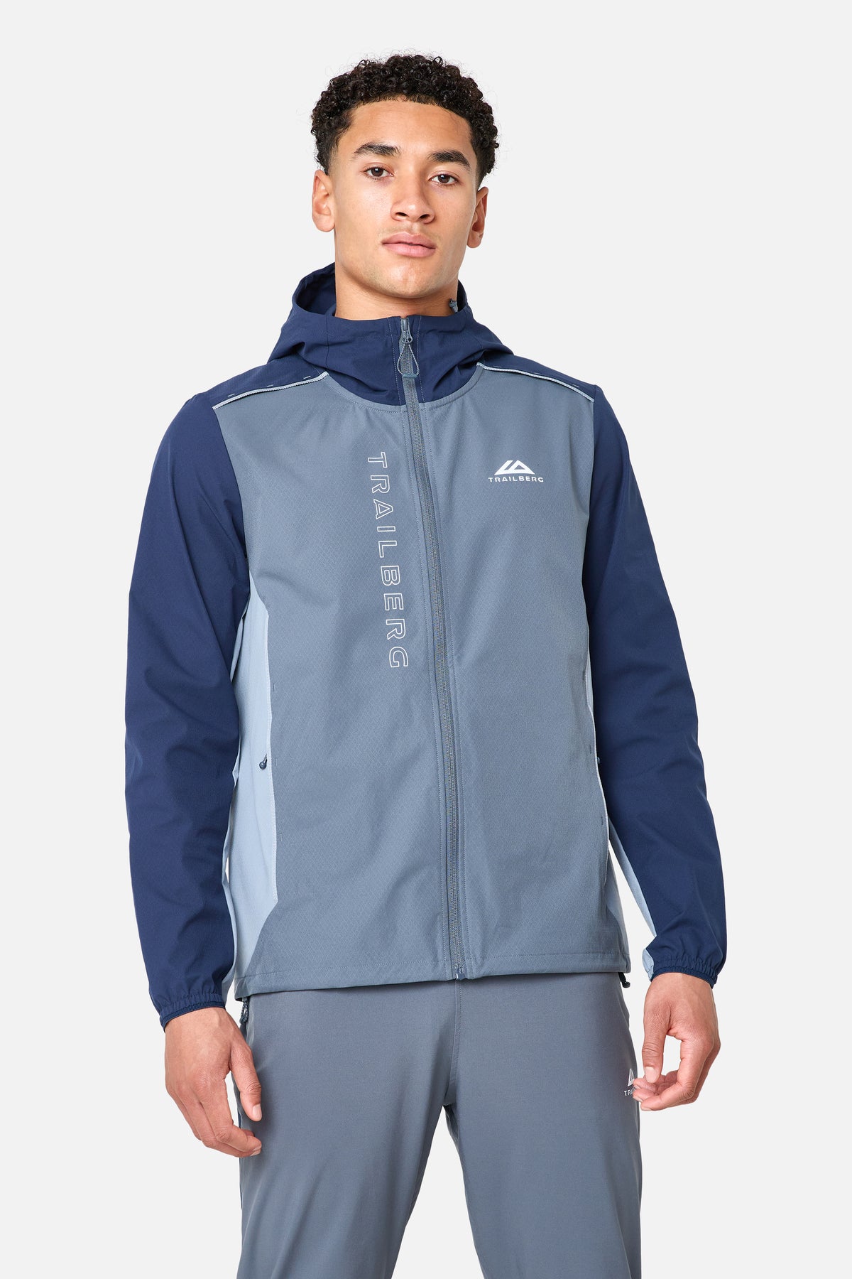 AW25 Triathlon Windbreaker Storm Grey Navy Blue Cloud Haze