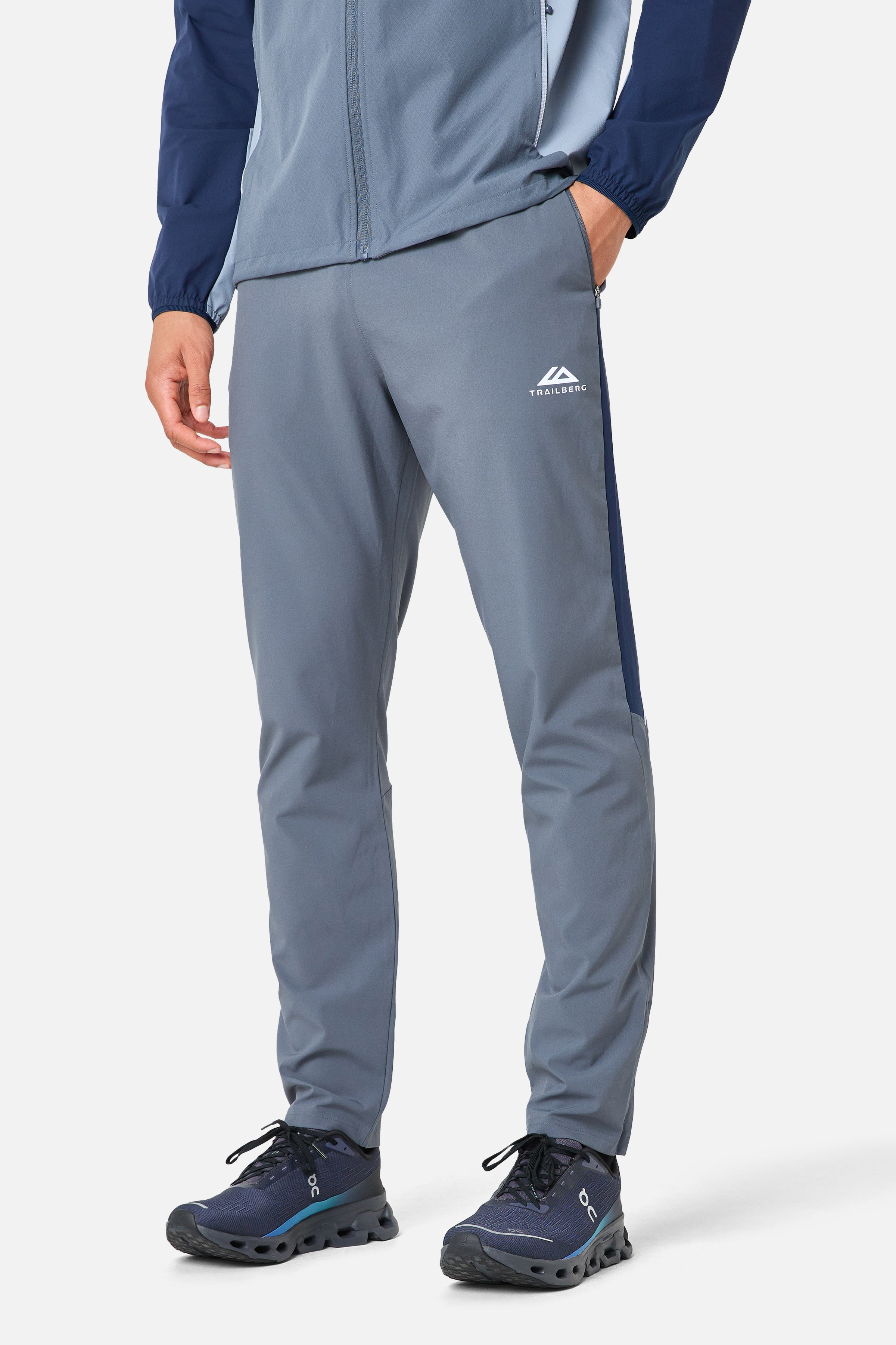 AW25 Triathlon Tracksuit - Storm Grey/Navy Blue
