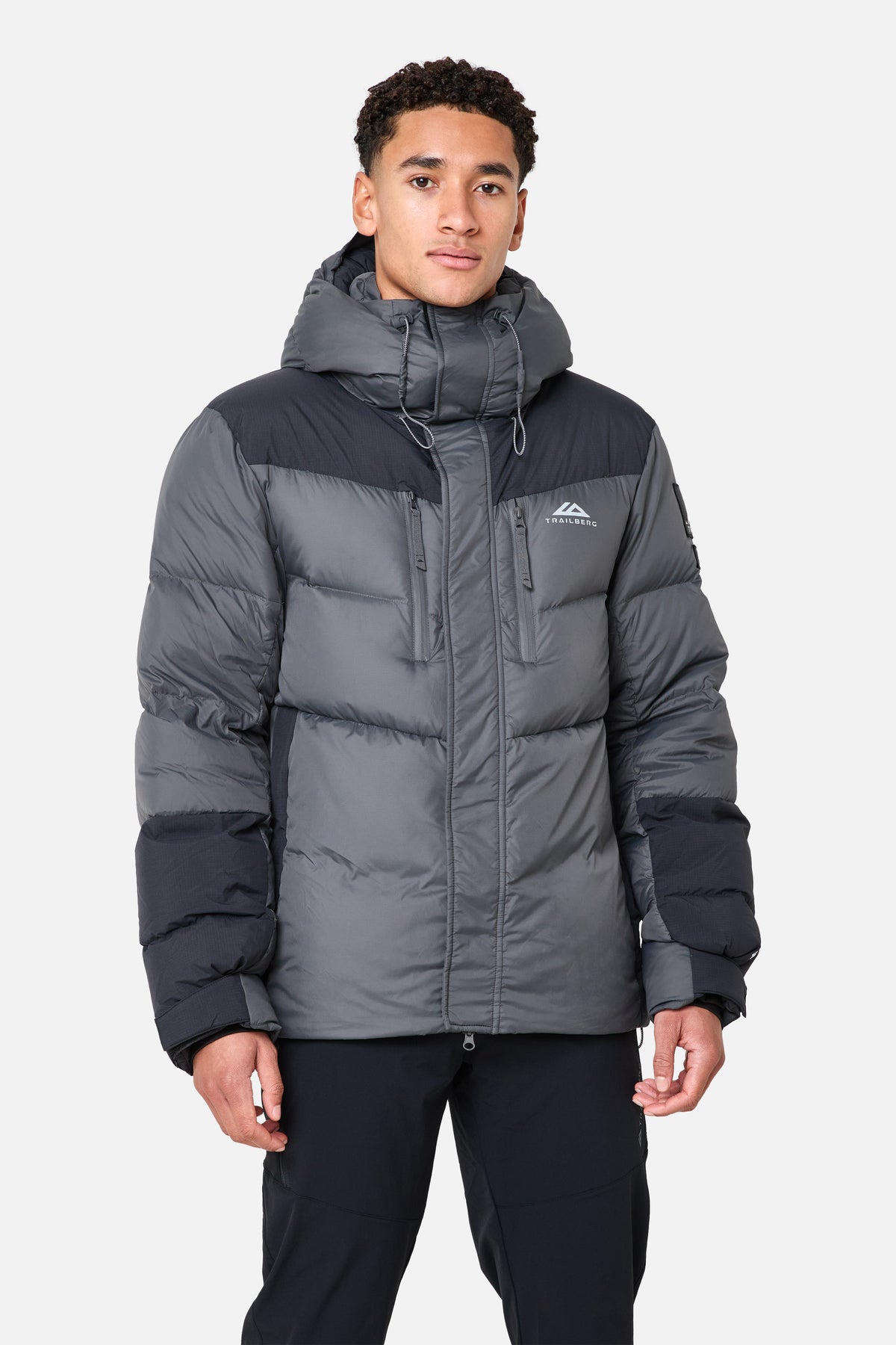 Everest 600F Down Jacket Volcano Grey Black