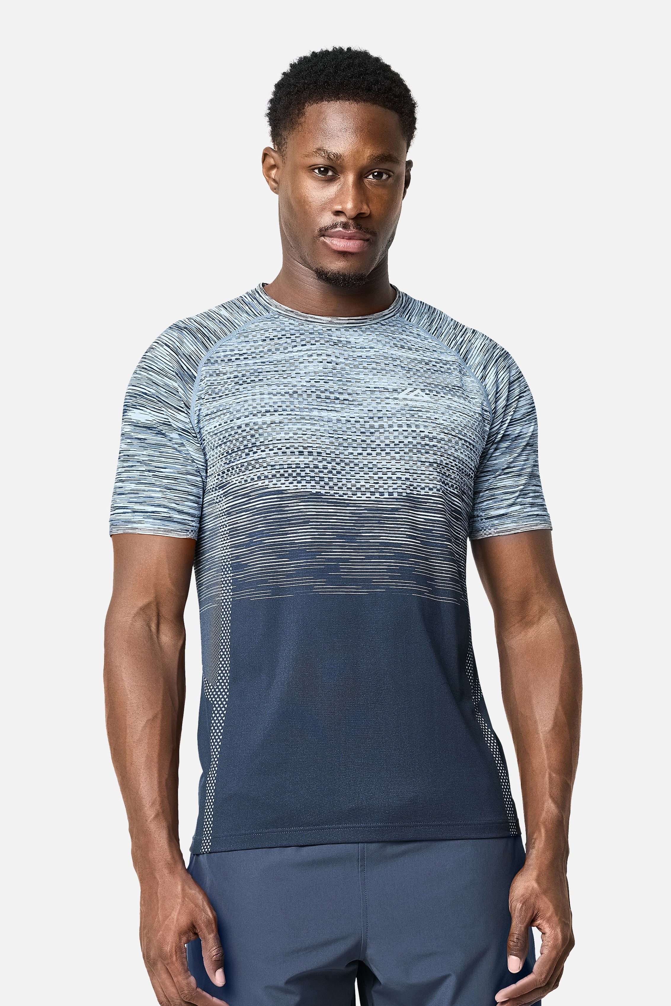 Apex Seamless Tee - Storm Blue/Steel Blue/Iceberg Blue/White