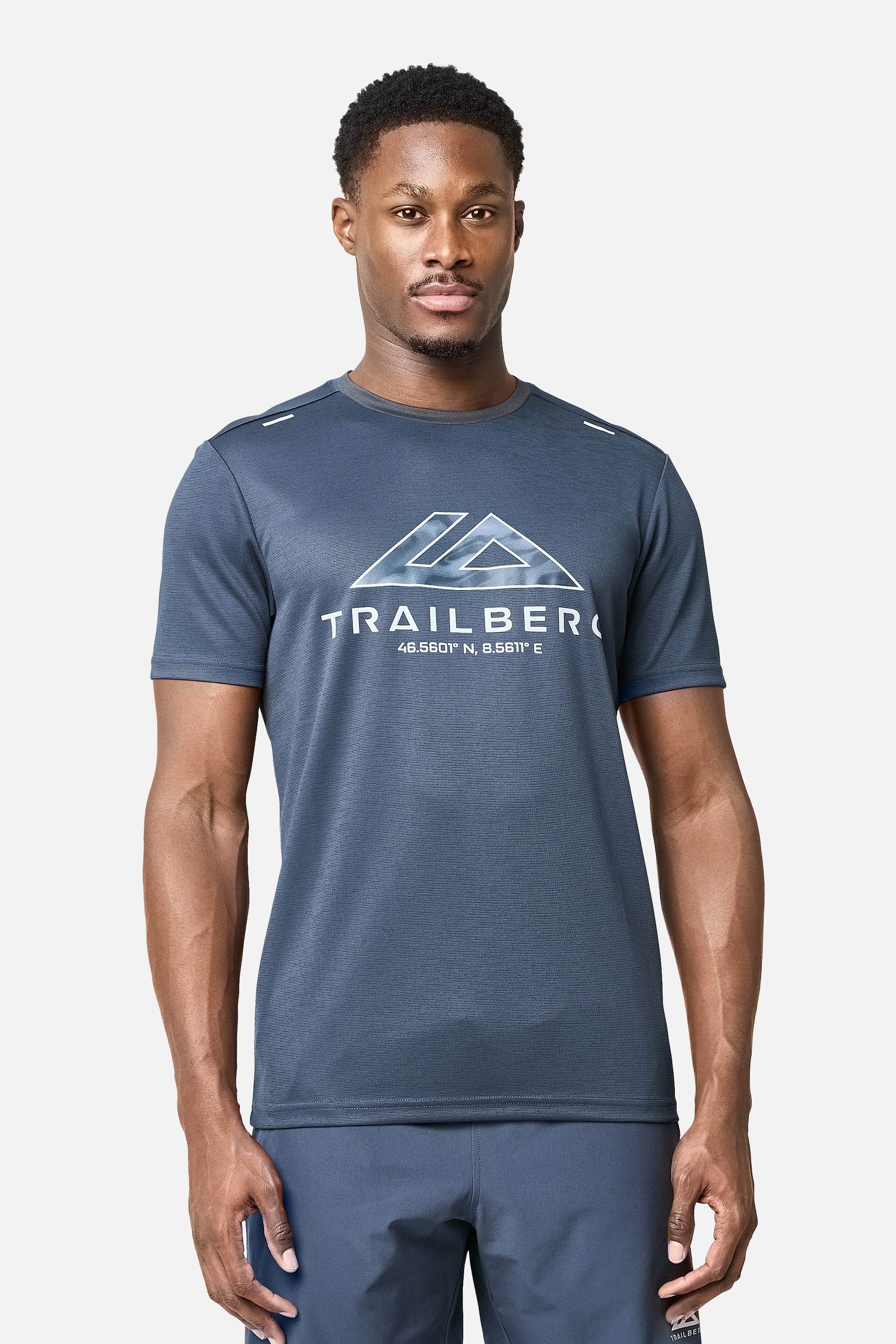 Blur Large Logo Tee - Storm Blue